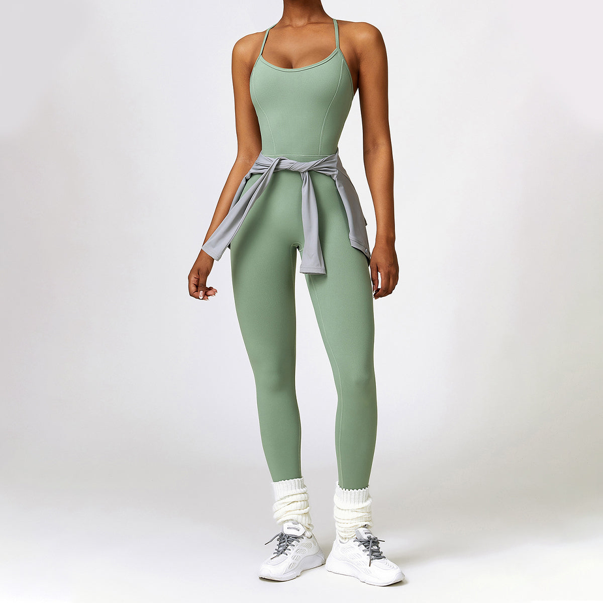 Cut Out Yoga Jumpsuit - Ikram