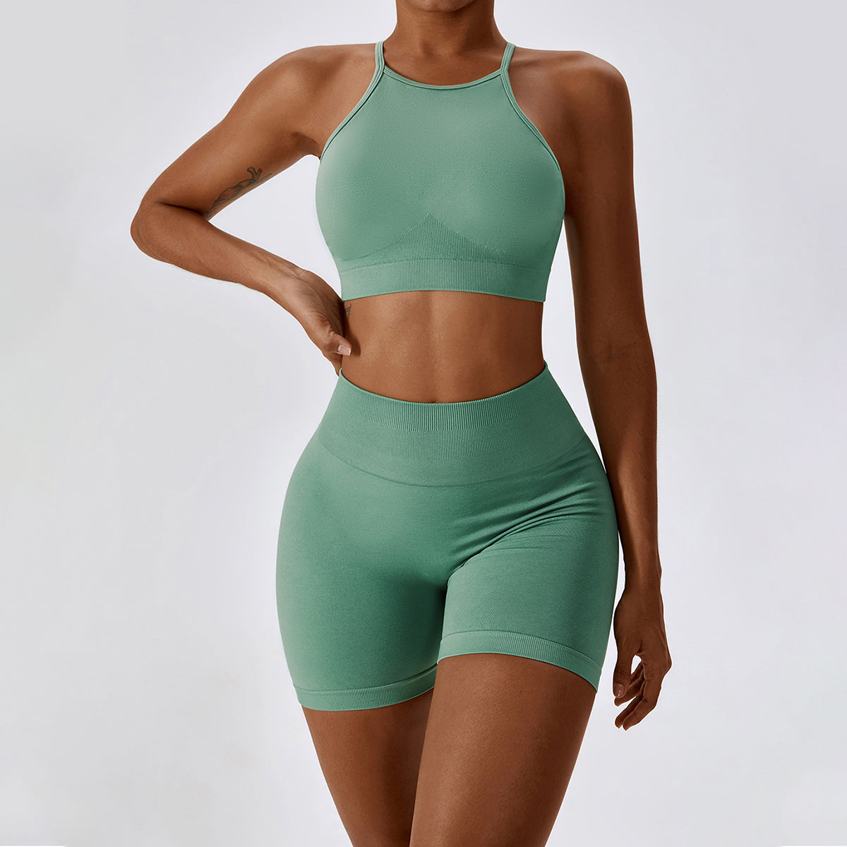 Seamless Cut Out Yoga Tank Top - Rosemonde