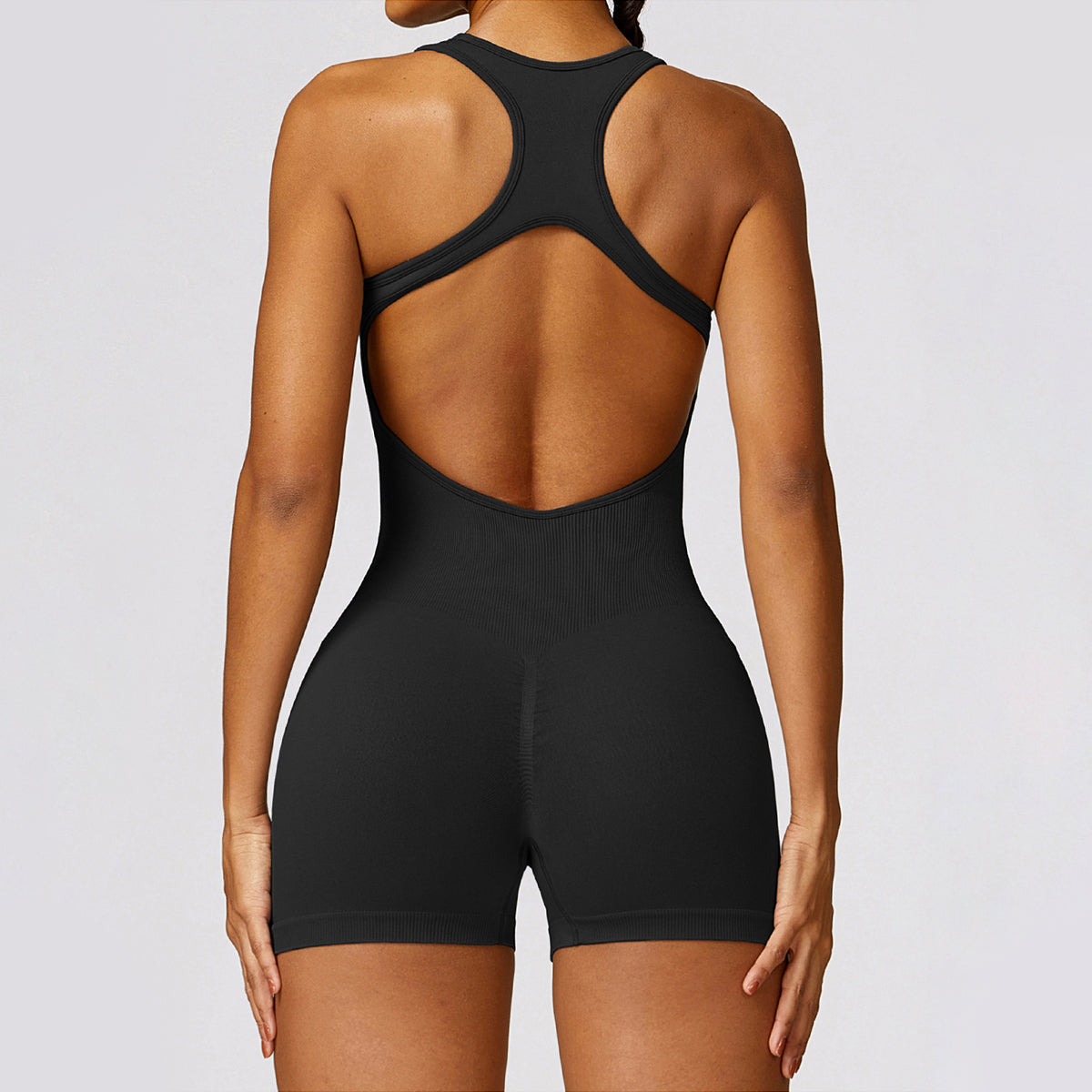 Seamless Cut Out Yoga Romper - Riza