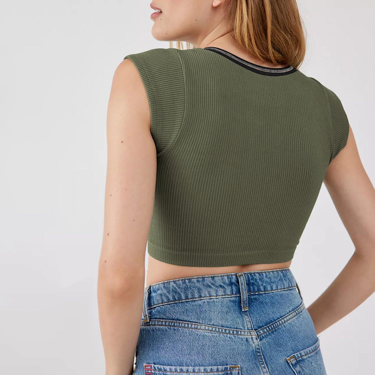 Cap Sleeve Cropped Top