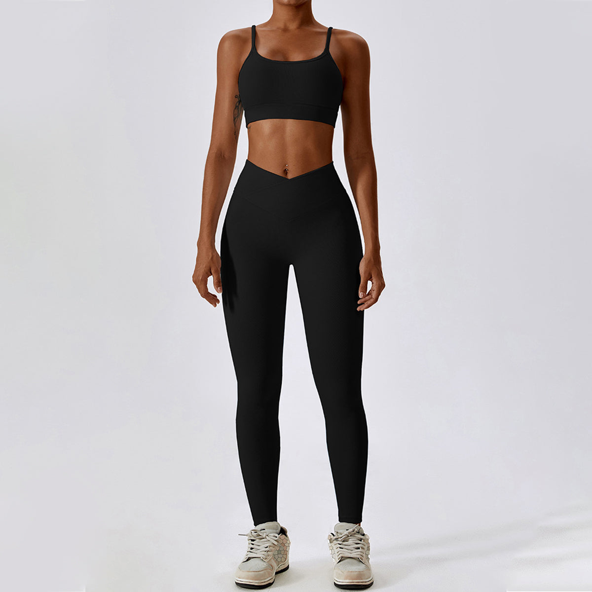 Lace-up Cut Out Sports Bra