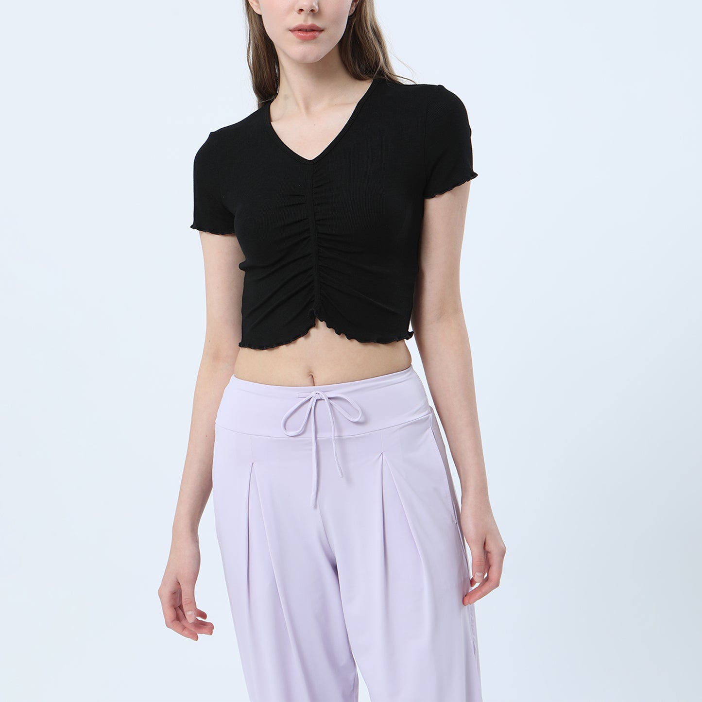 Ruched Yoga Sports Top