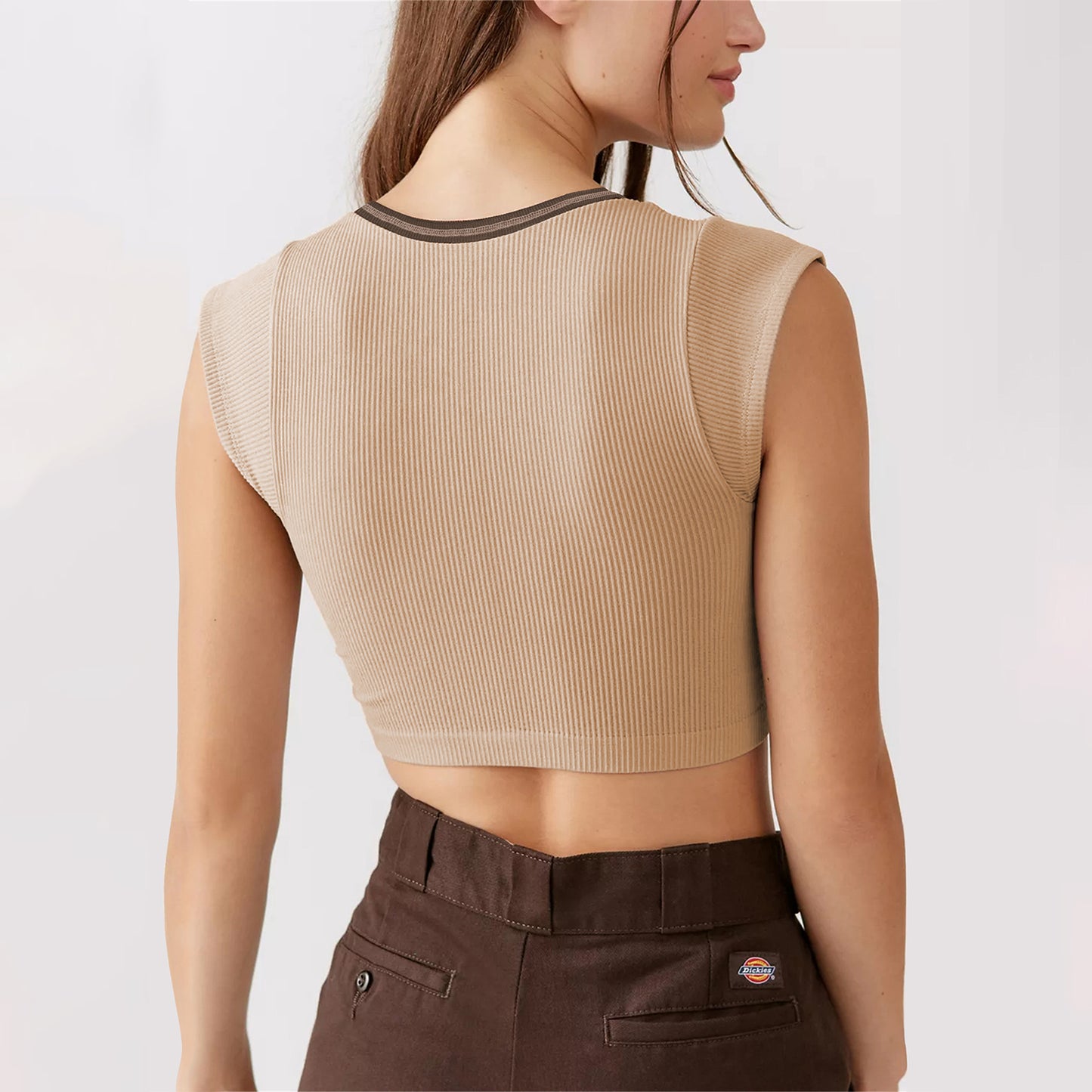 Cap Sleeve Cropped Top