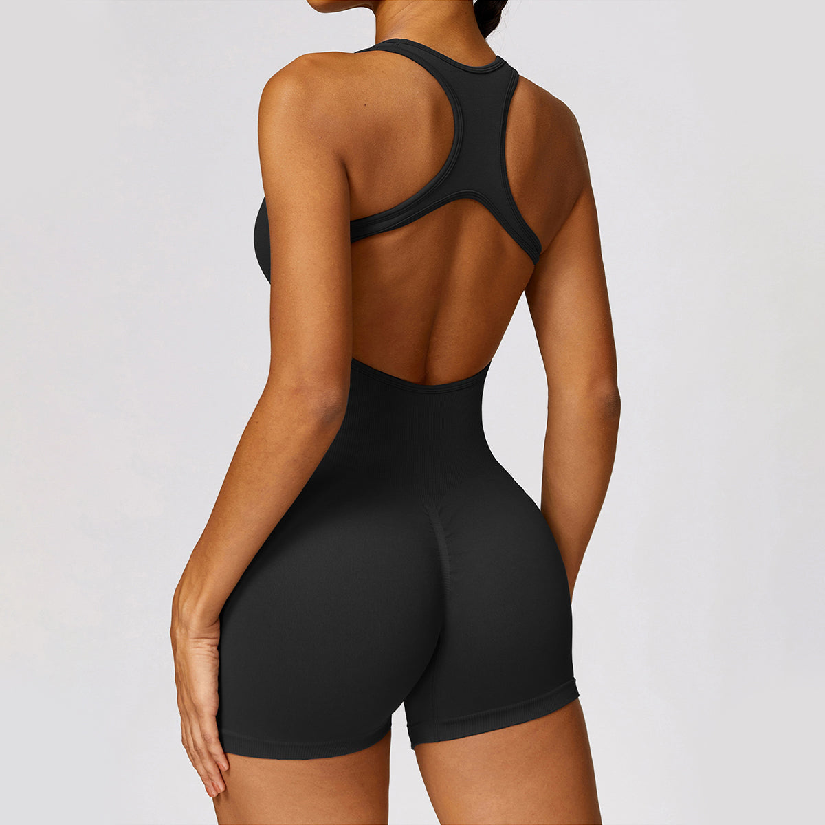 Seamless Cut Out Yoga Romper - Riza