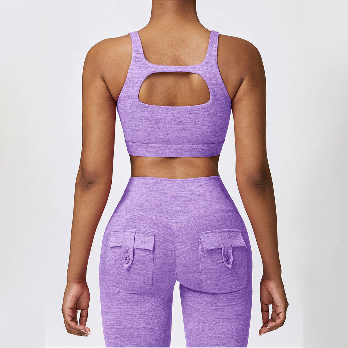 Cut Out Sports Bra -Front and Back Wearable