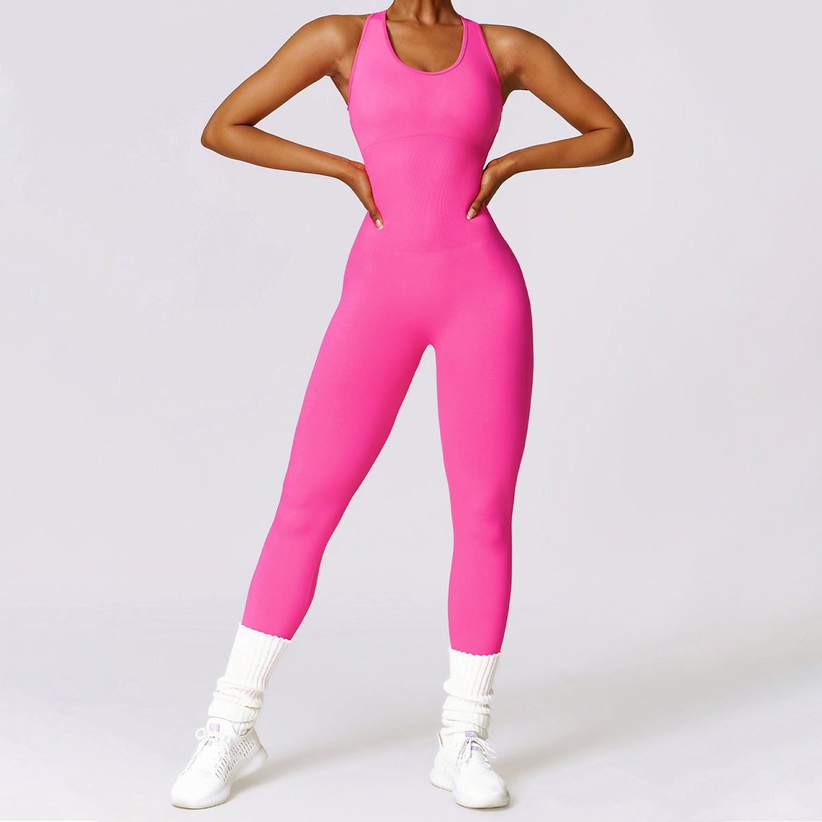 Seamless Cut Out Yoga Jumpsuit - Riza