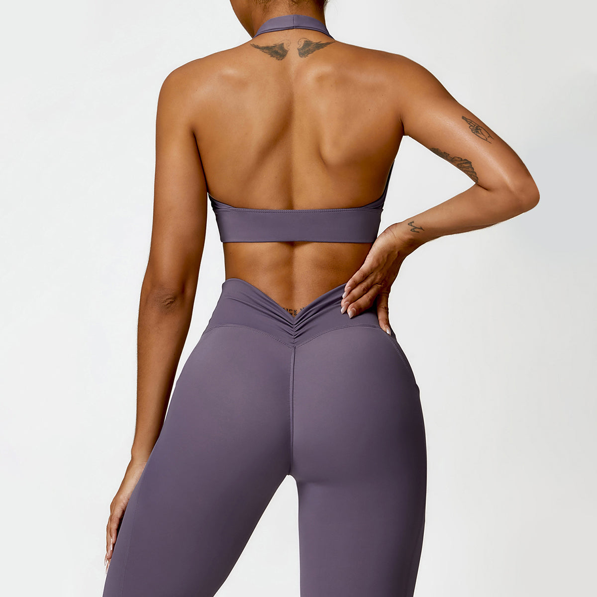 Backless Halter Sports Bra - Brice