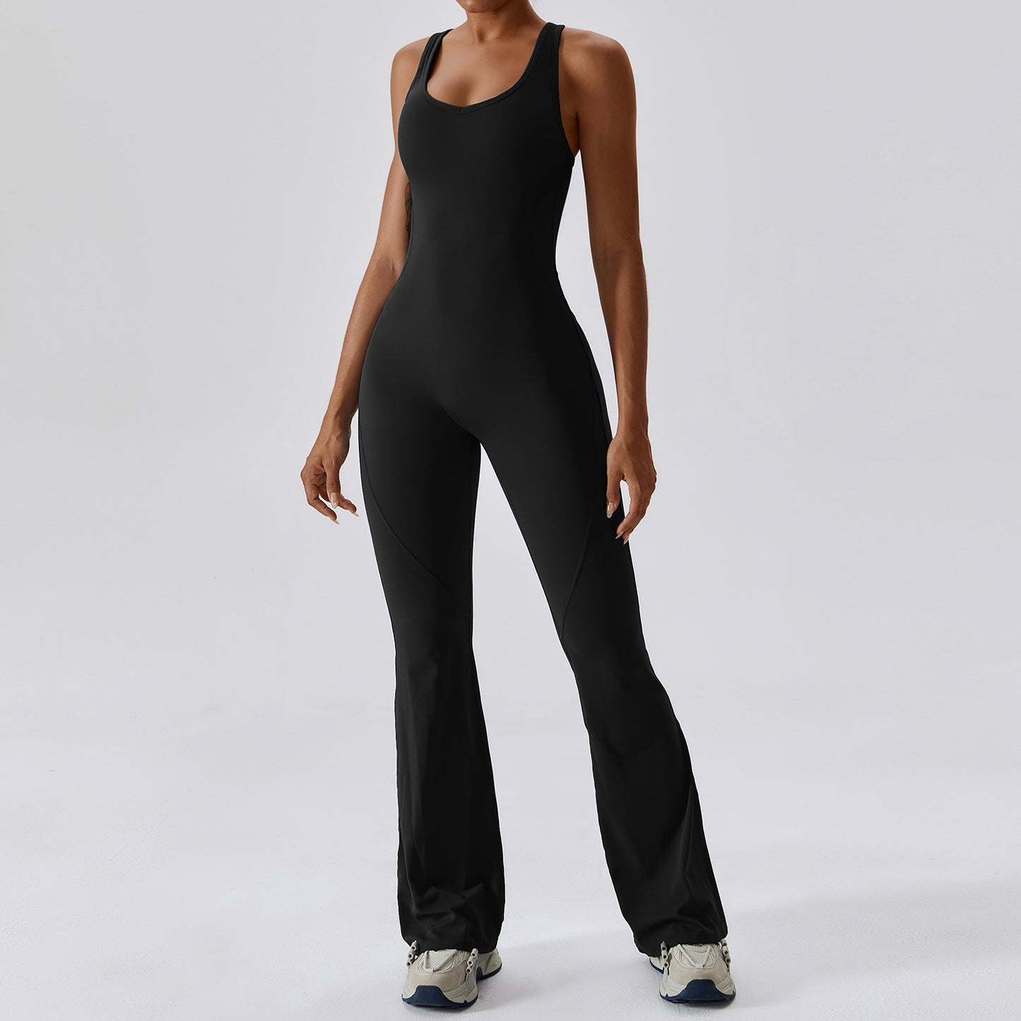 Cut Out Workout Jumpsuit