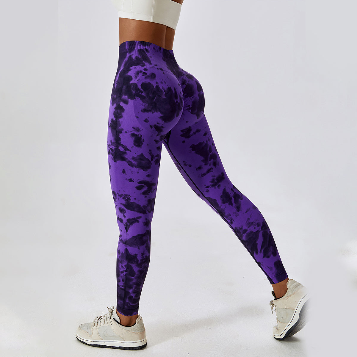 Tie-Dye Seamless High Waisted Leggings