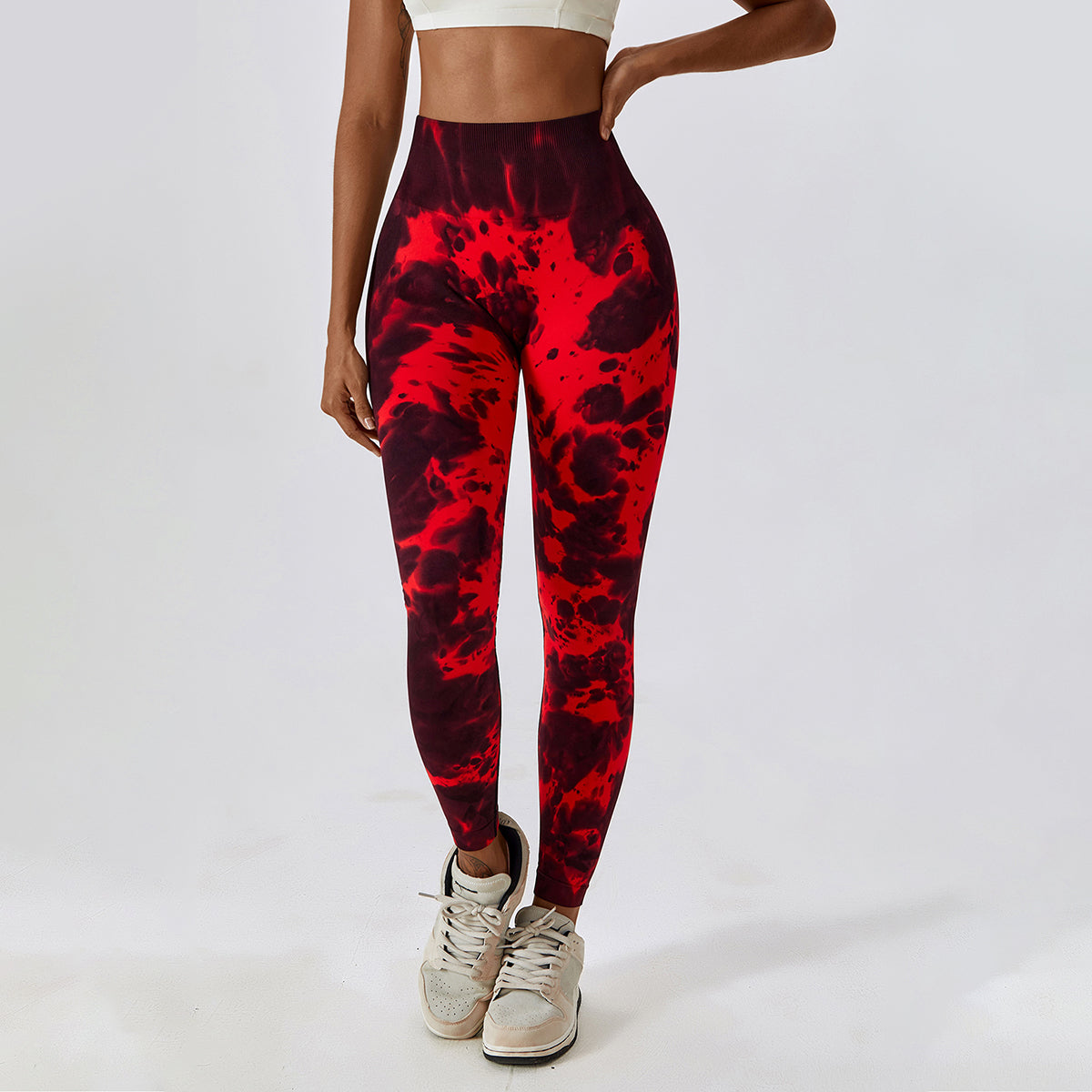 Tie-Dye Seamless High Waisted Leggings