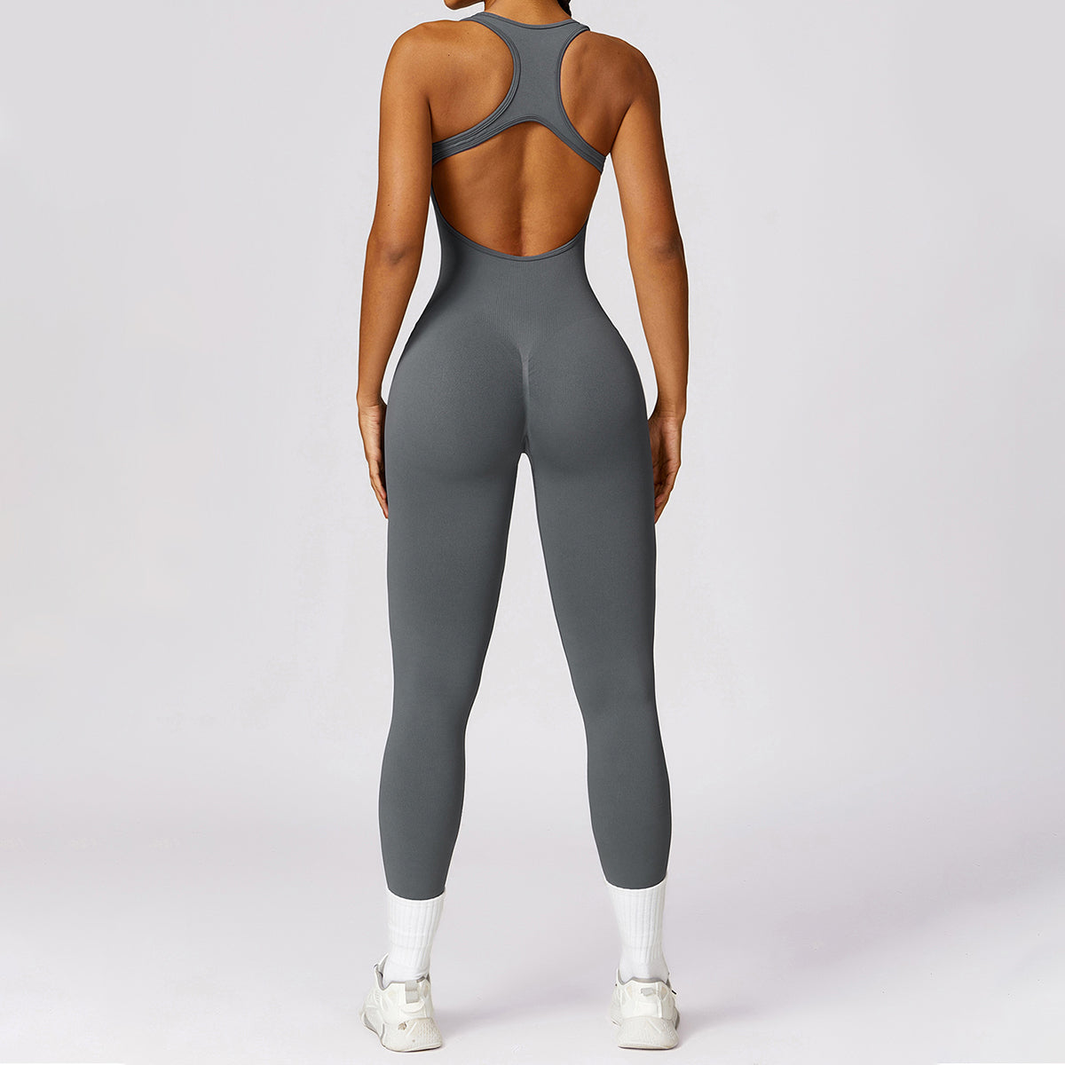 Seamless Cut Out Yoga Jumpsuit - Riza