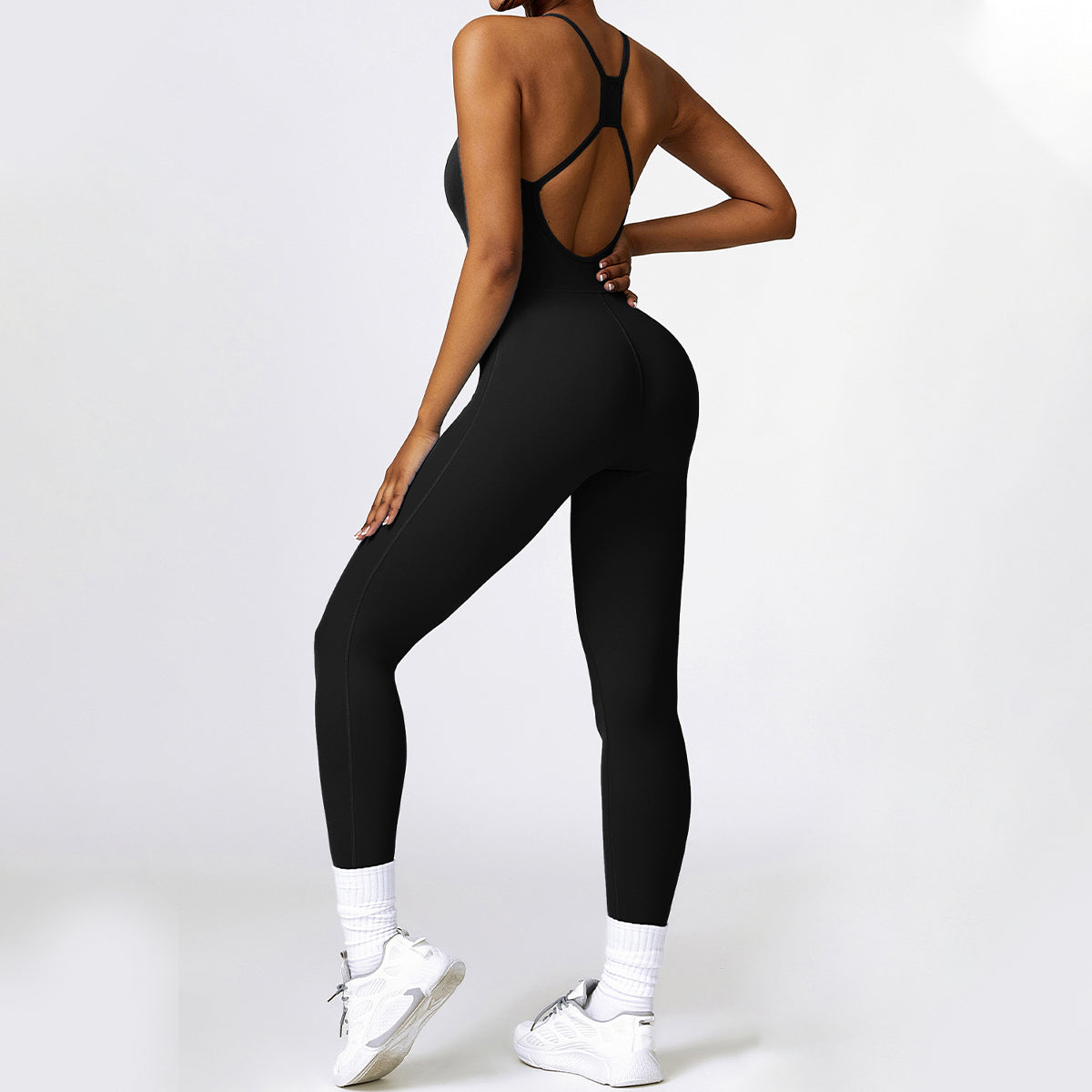 Cut Out Yoga Jumpsuit - Ikram