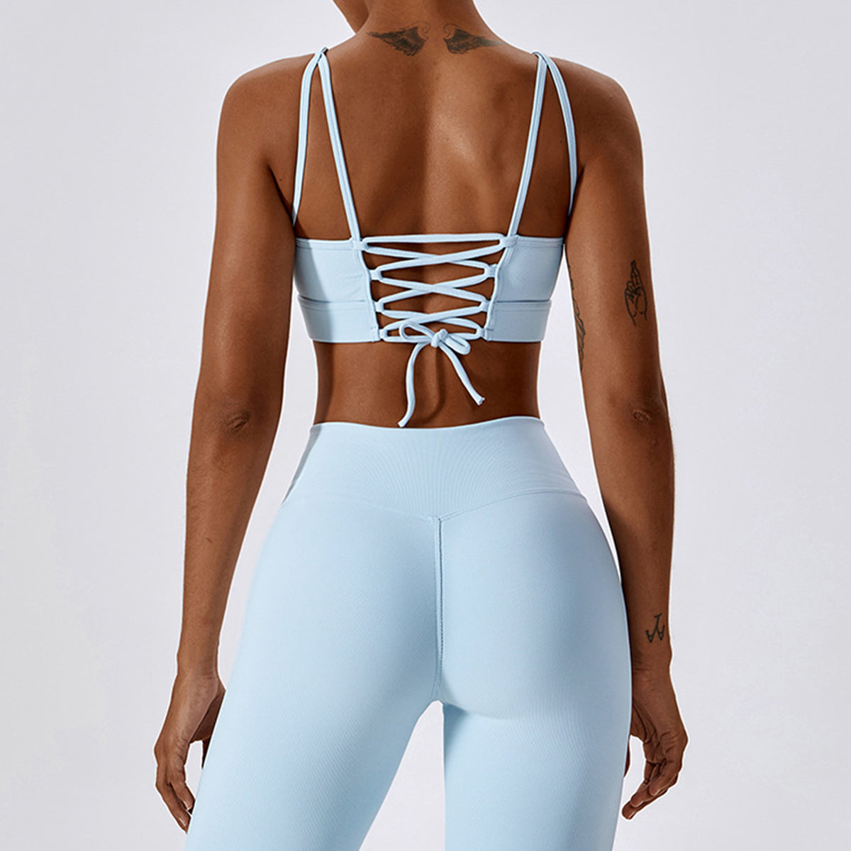 Lace-up Cut Out Sports Bra