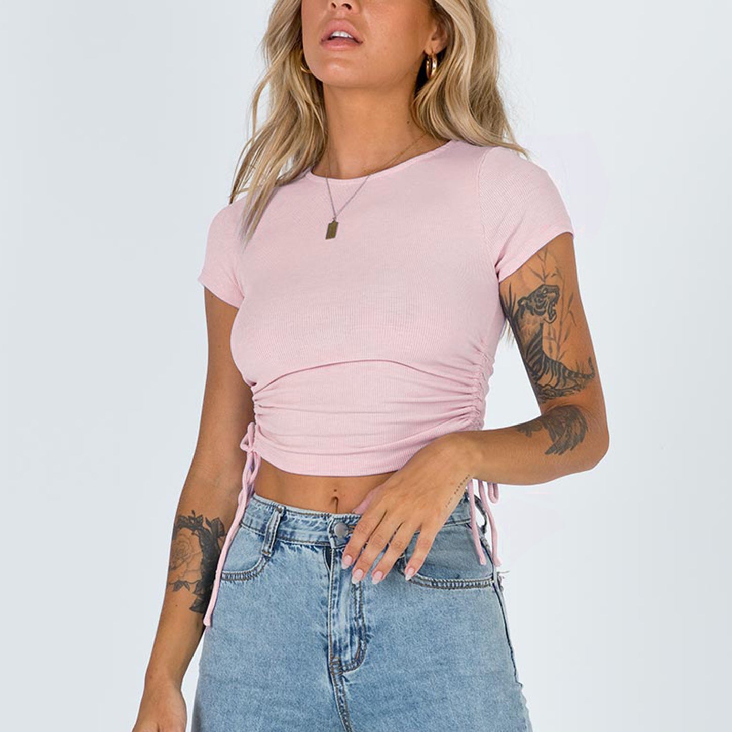 Ruched Crop Top