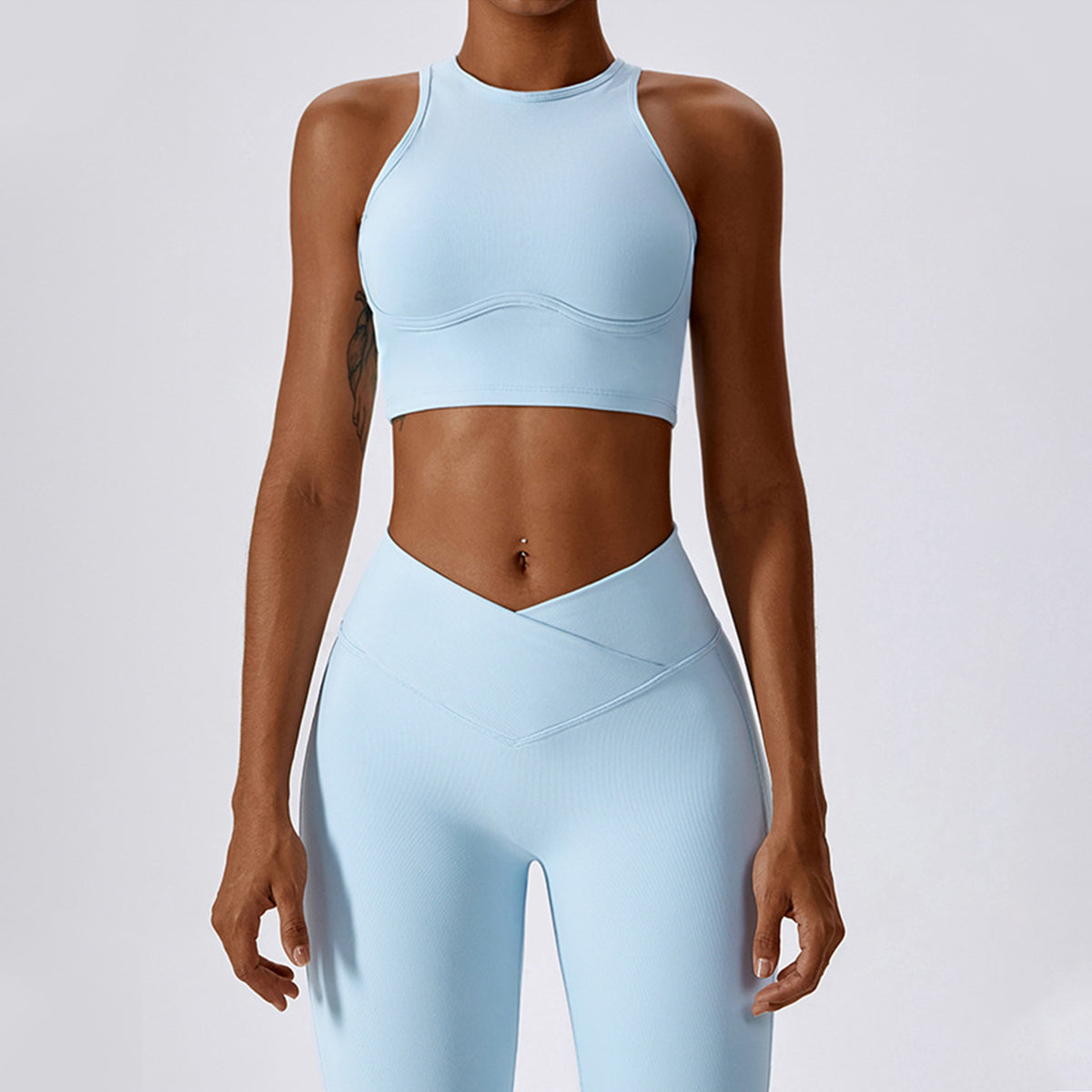 Racerback Cut Out Sports Bra