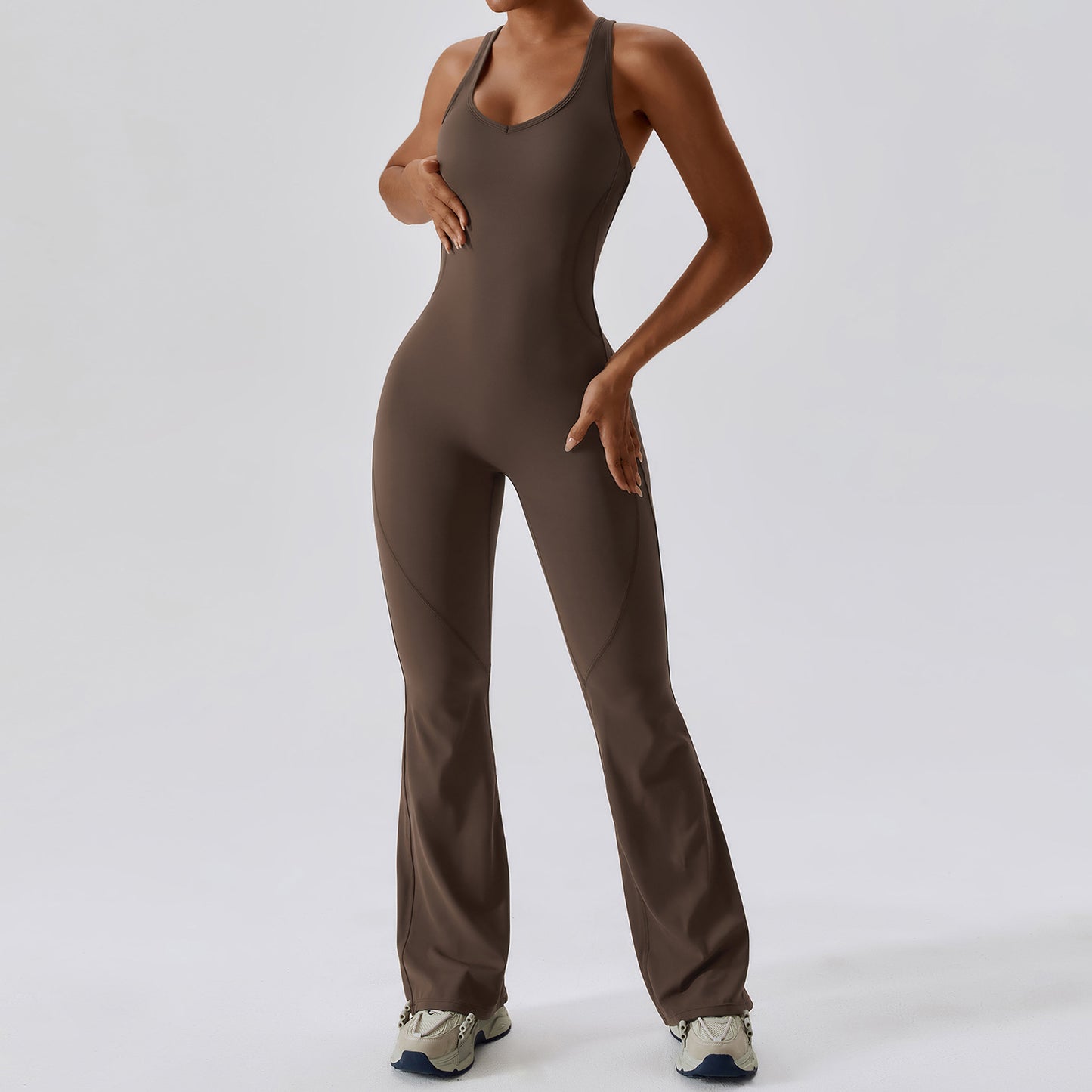 Cut Out Workout Jumpsuit