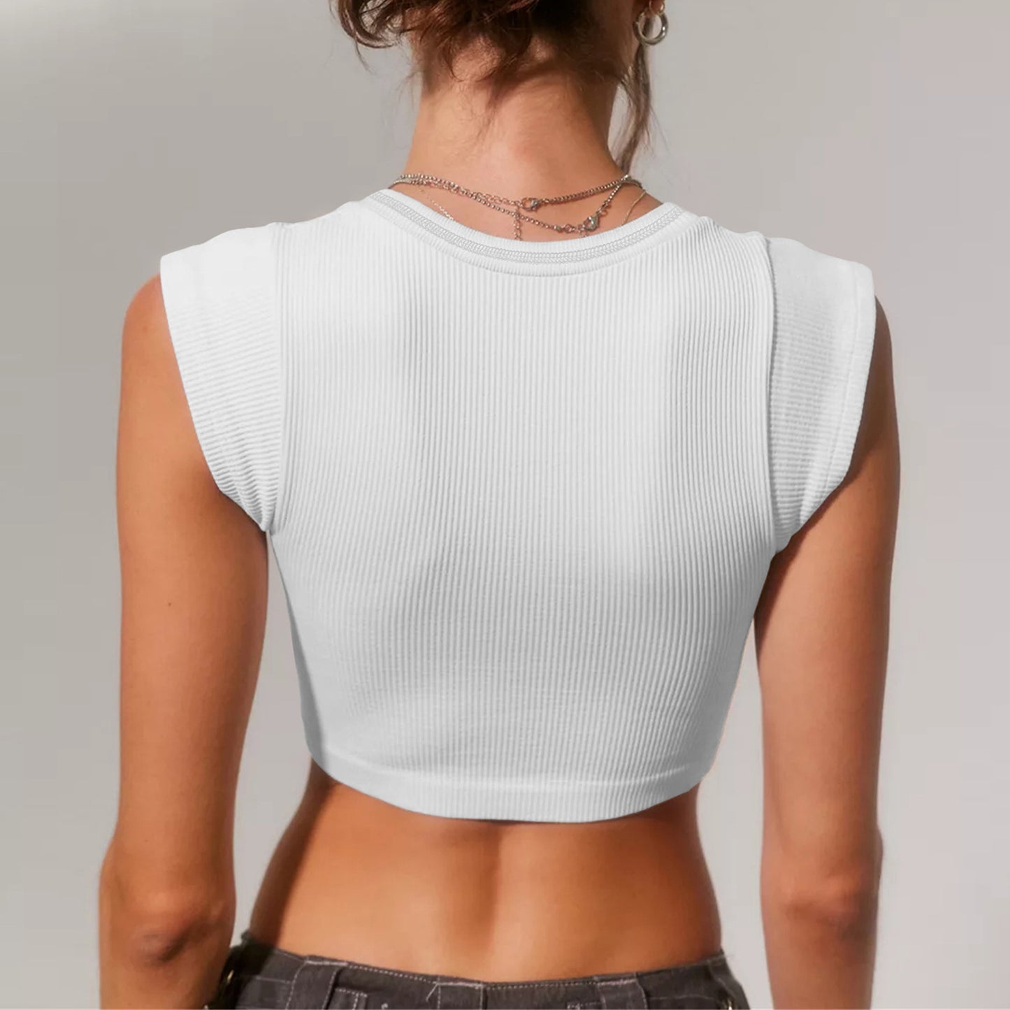 Cap Sleeve Cropped Top