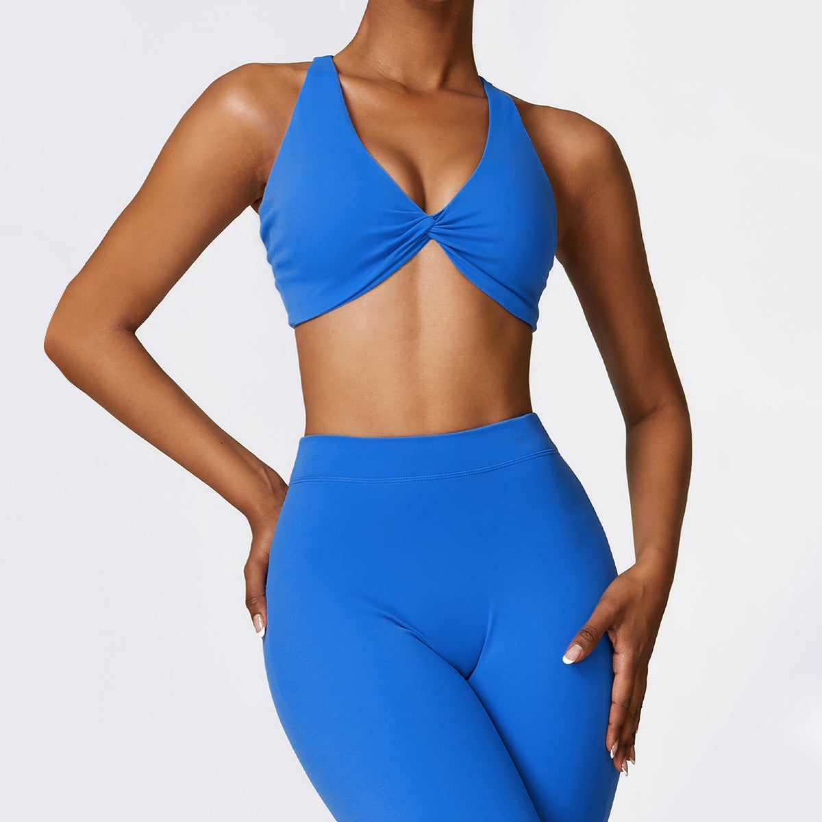 Twisted Crisscross Backless Sports Bra - Miloslaw