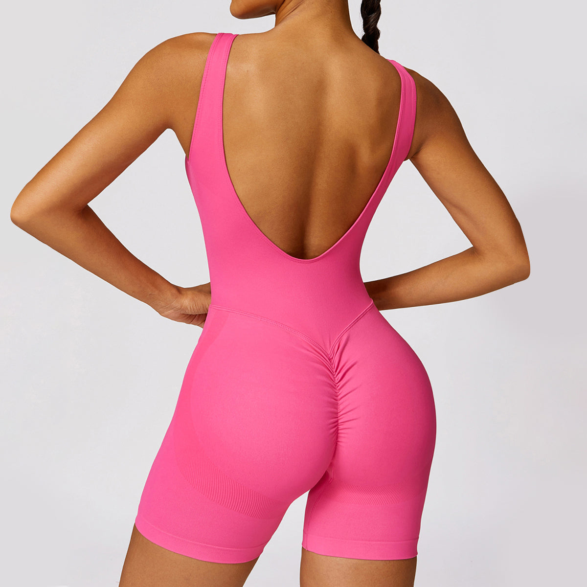 Seamless Backless Yoga Romper