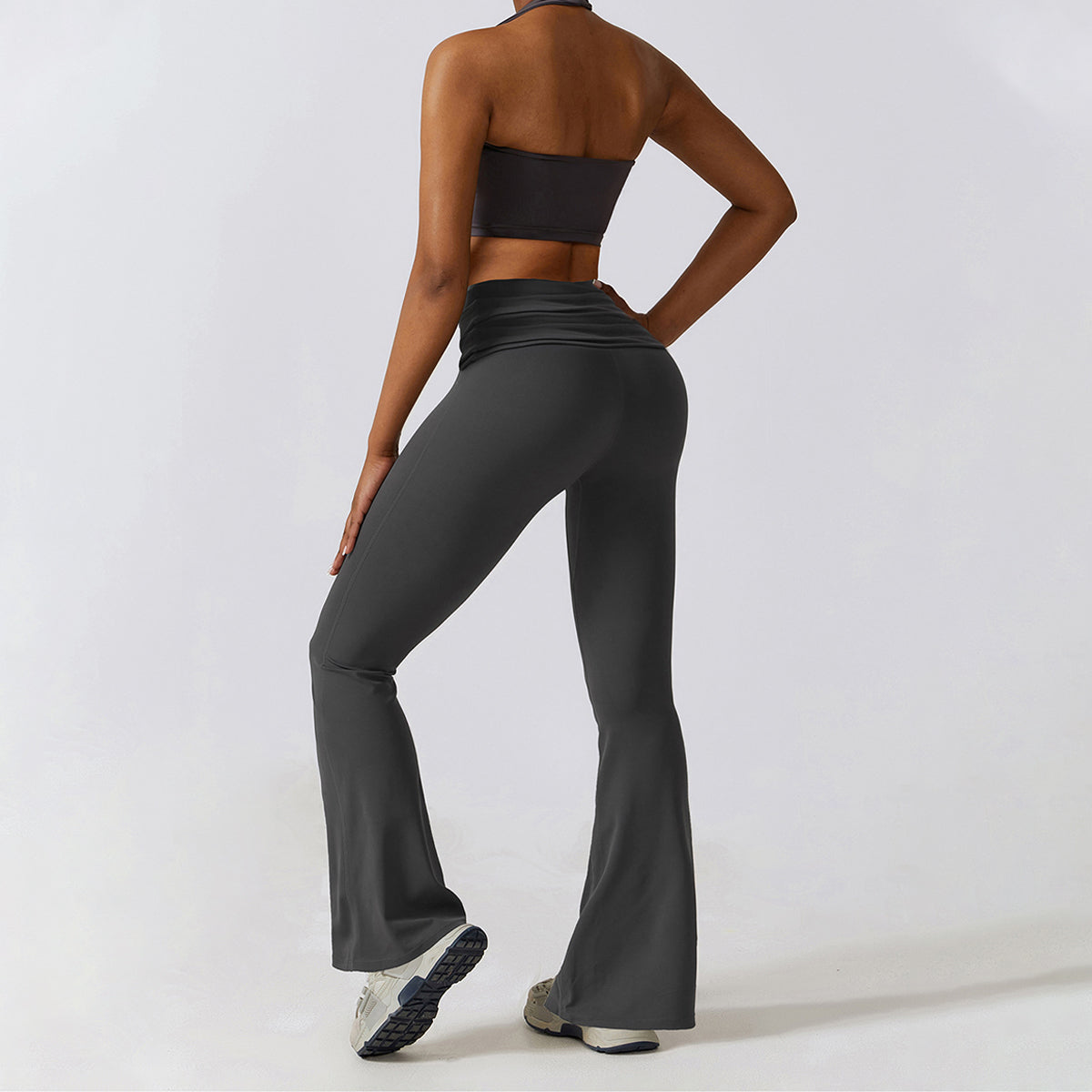 Halter Yoga Flare-leg Jumpsuit