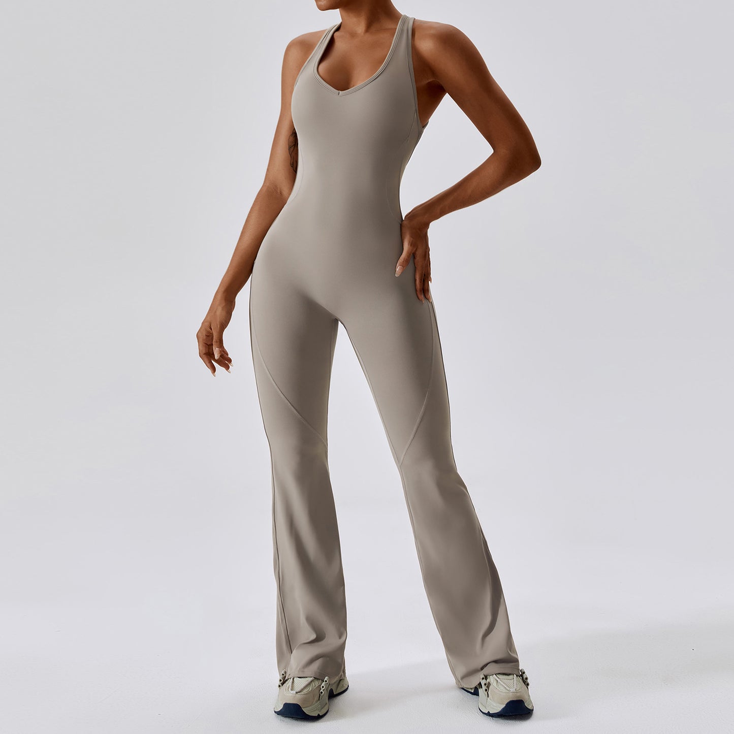 Cut Out Workout Jumpsuit