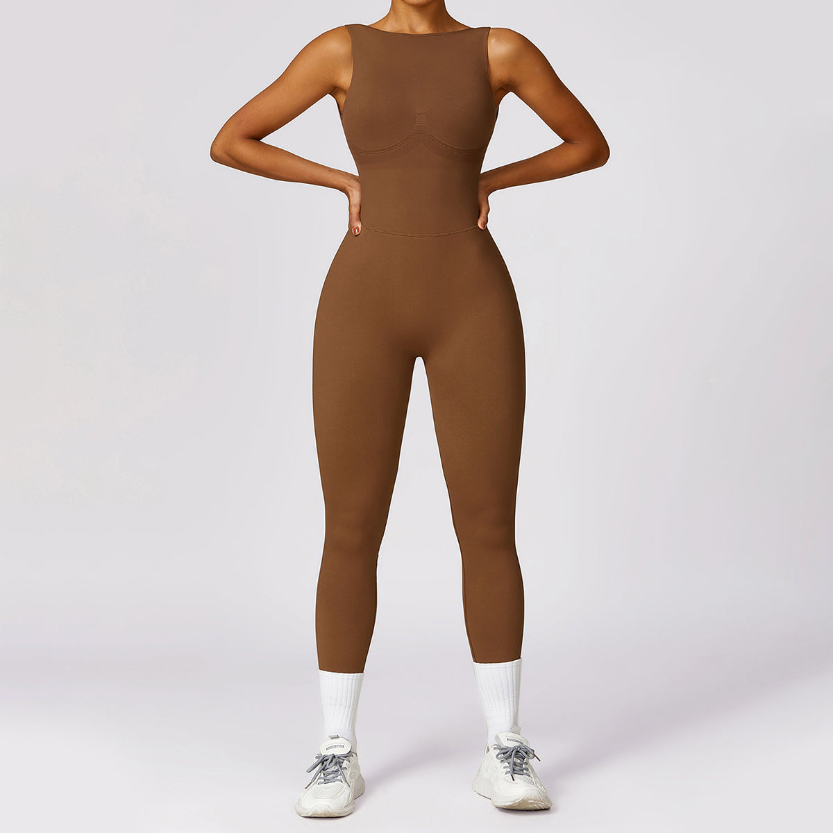 Seamless Backless Yoga Jumpsuit