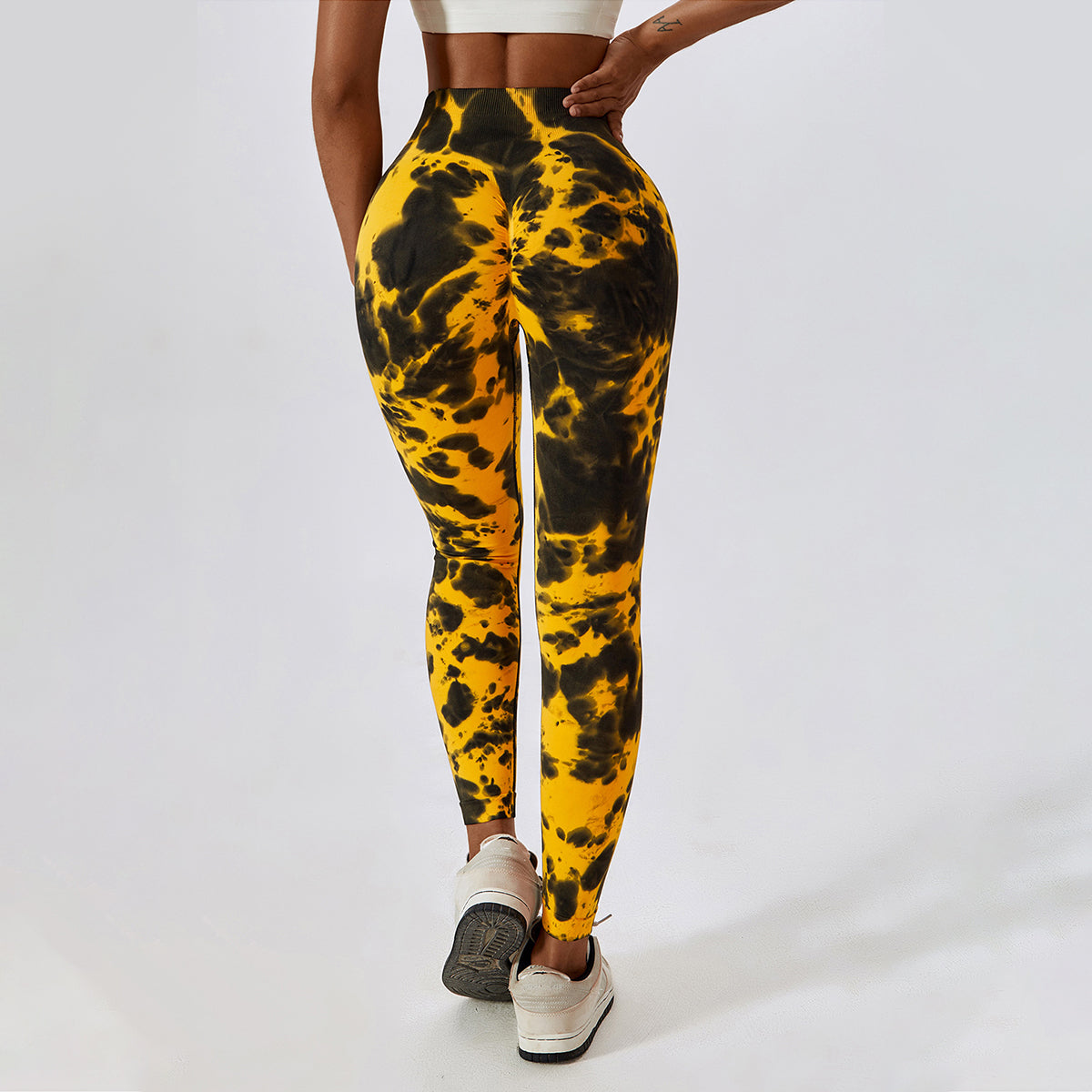 Tie-Dye Seamless High Waisted Leggings