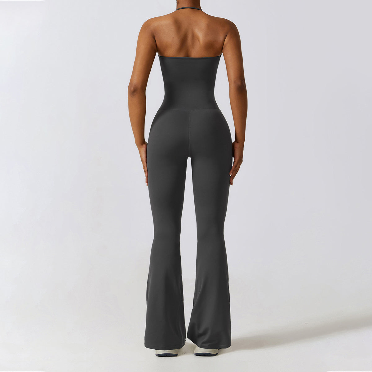 Halter Yoga Flare-leg Jumpsuit