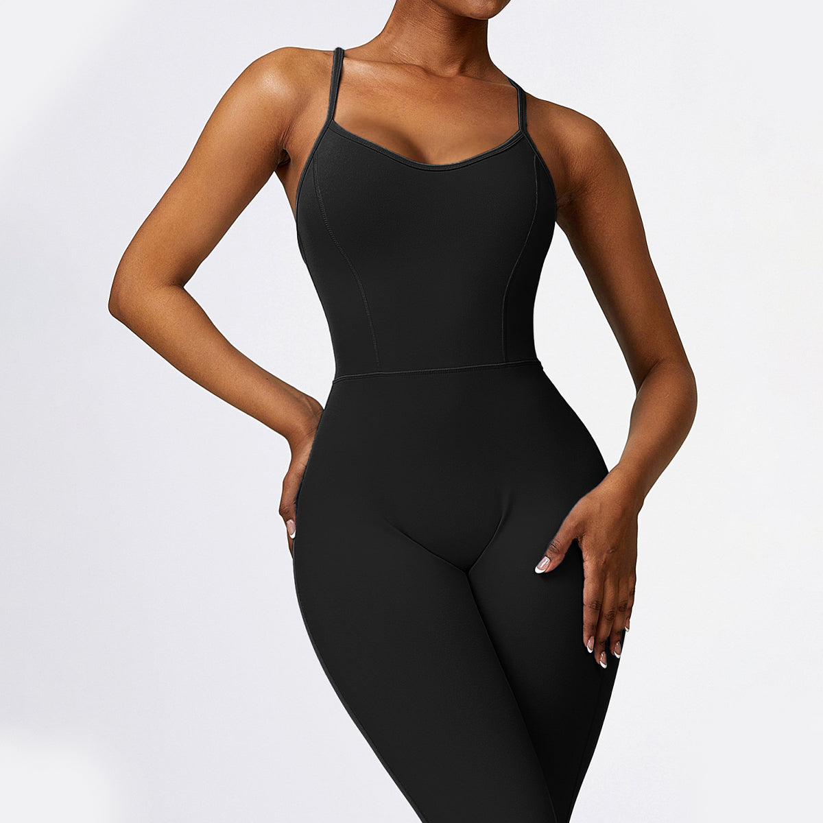 Cut Out Yoga Jumpsuit - Ikram