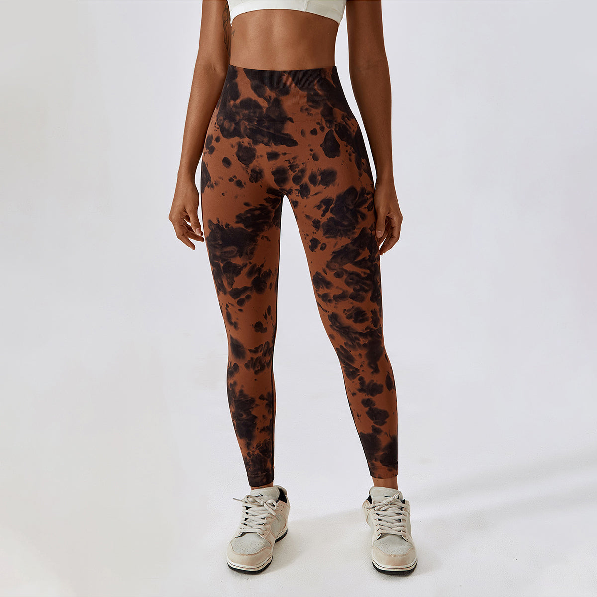 Tie-Dye Seamless High Waisted Leggings