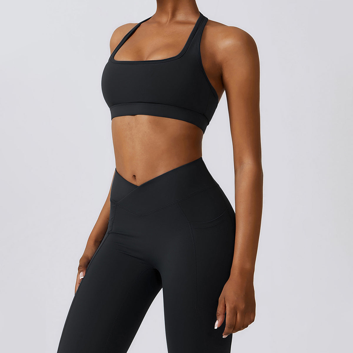 Halter Square Neck Sports Bra