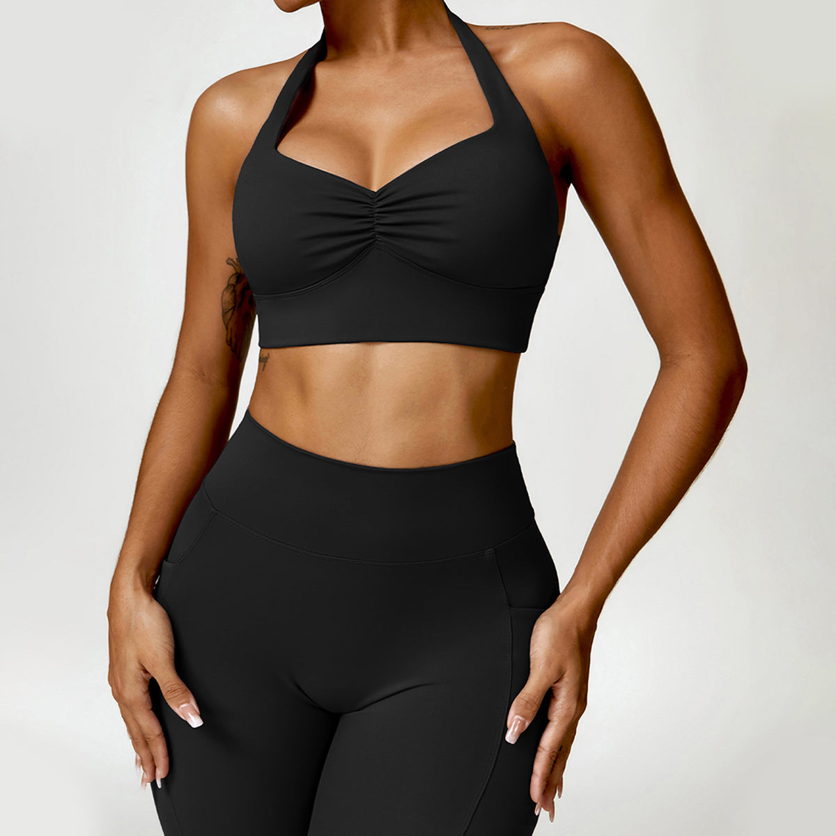 Backless Halter Sports Bra - Brice