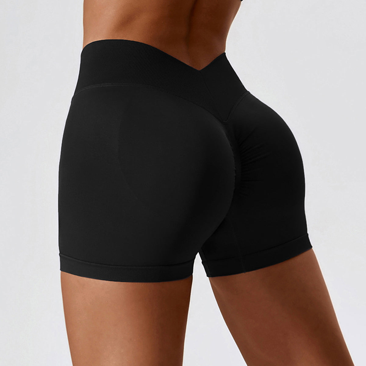 Seamless V Back Butt Lifting Sport Shorts