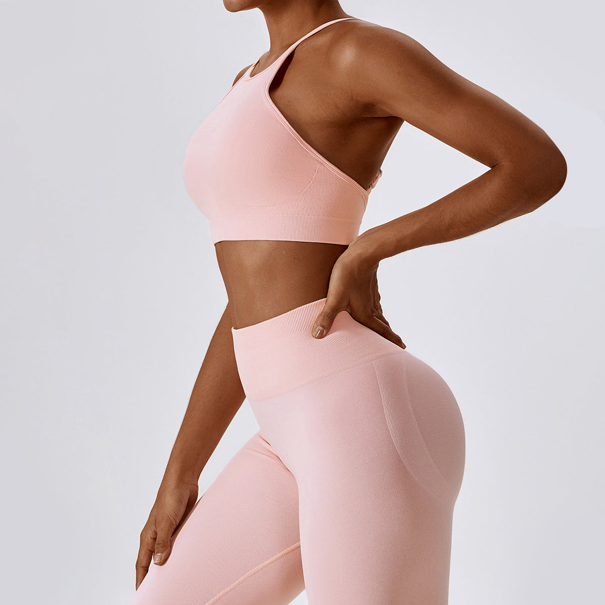 Seamless Cut Out Yoga Tank Top - Rosemonde