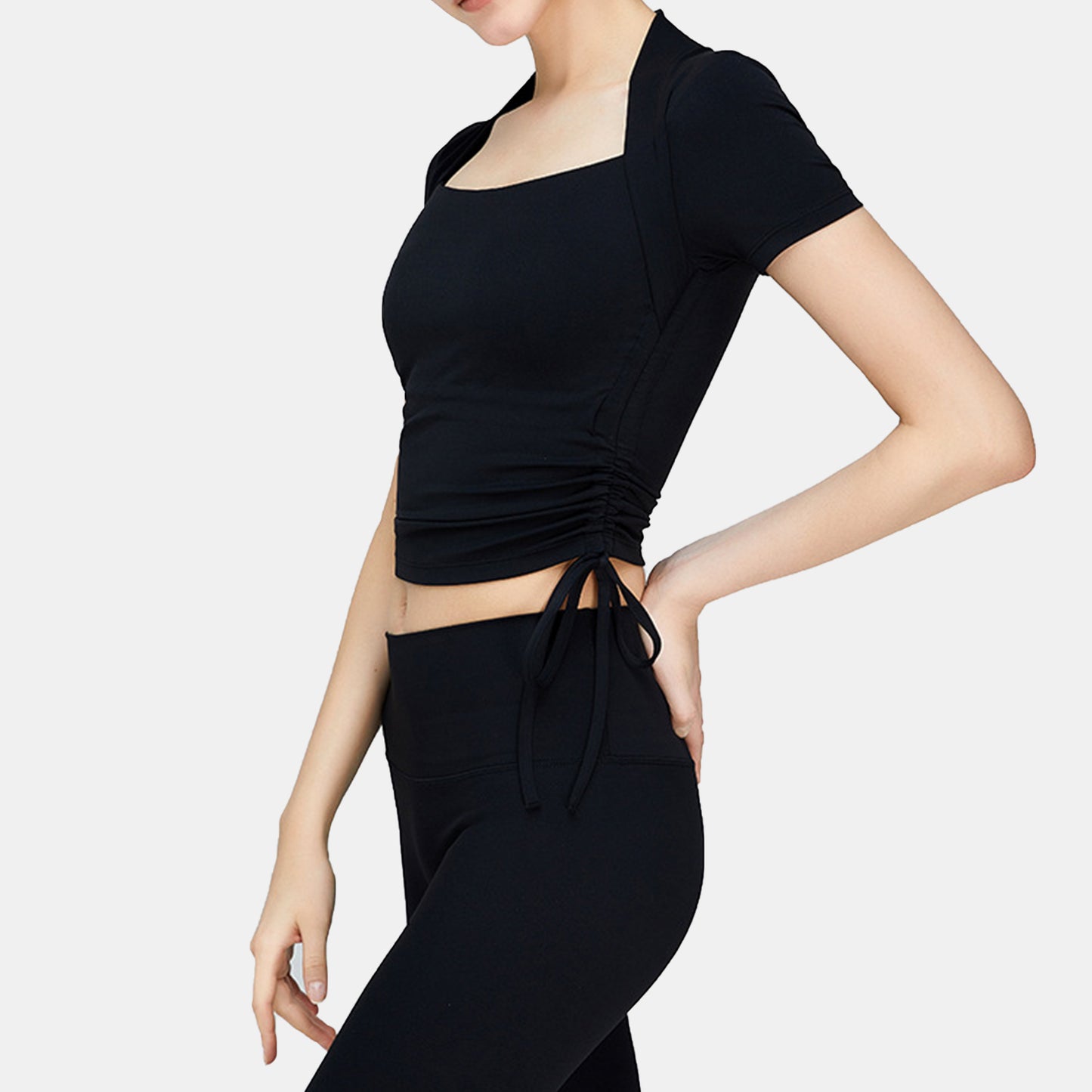 Drawstring Cropped Top - Antiope