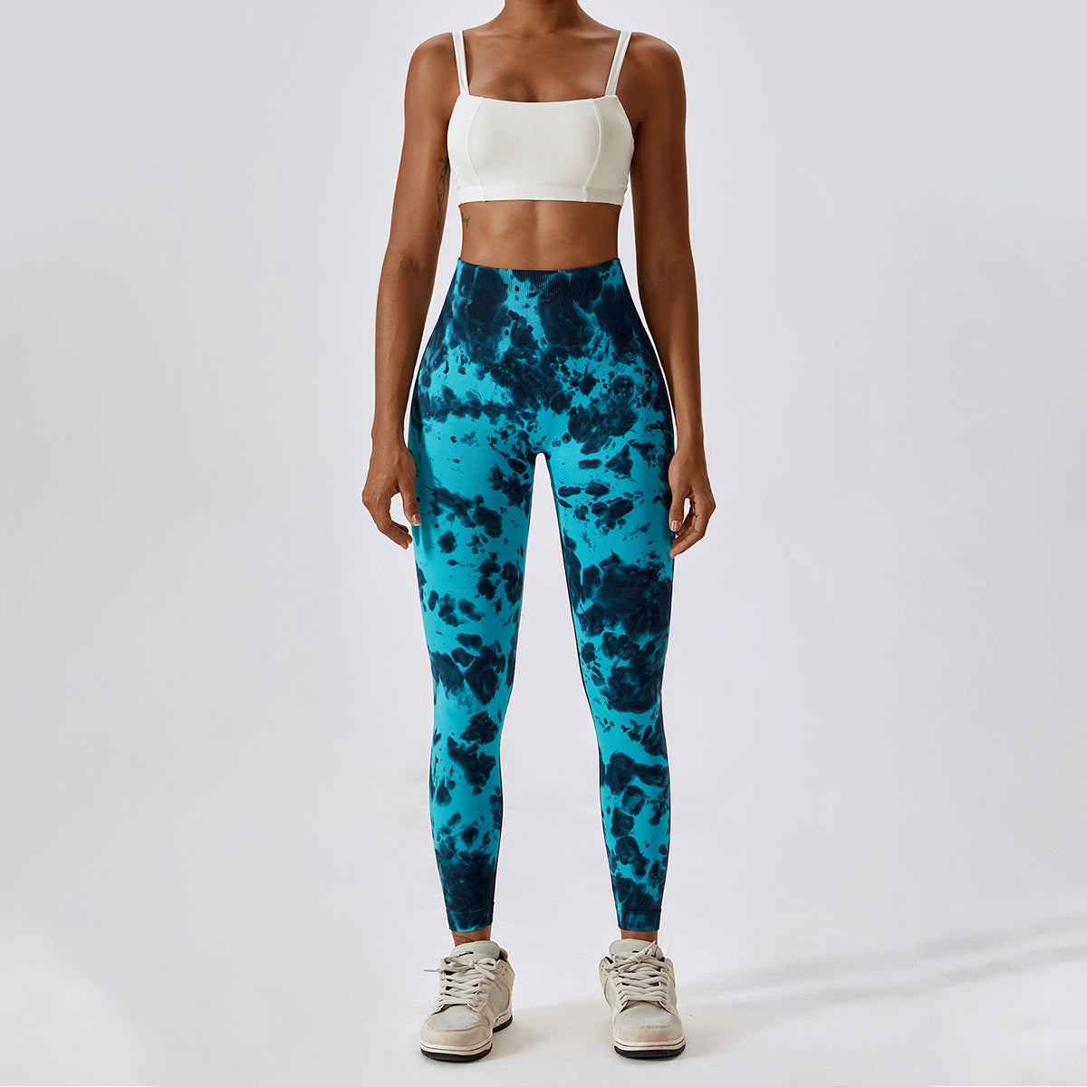 Tie-Dye Seamless High Waisted Leggings