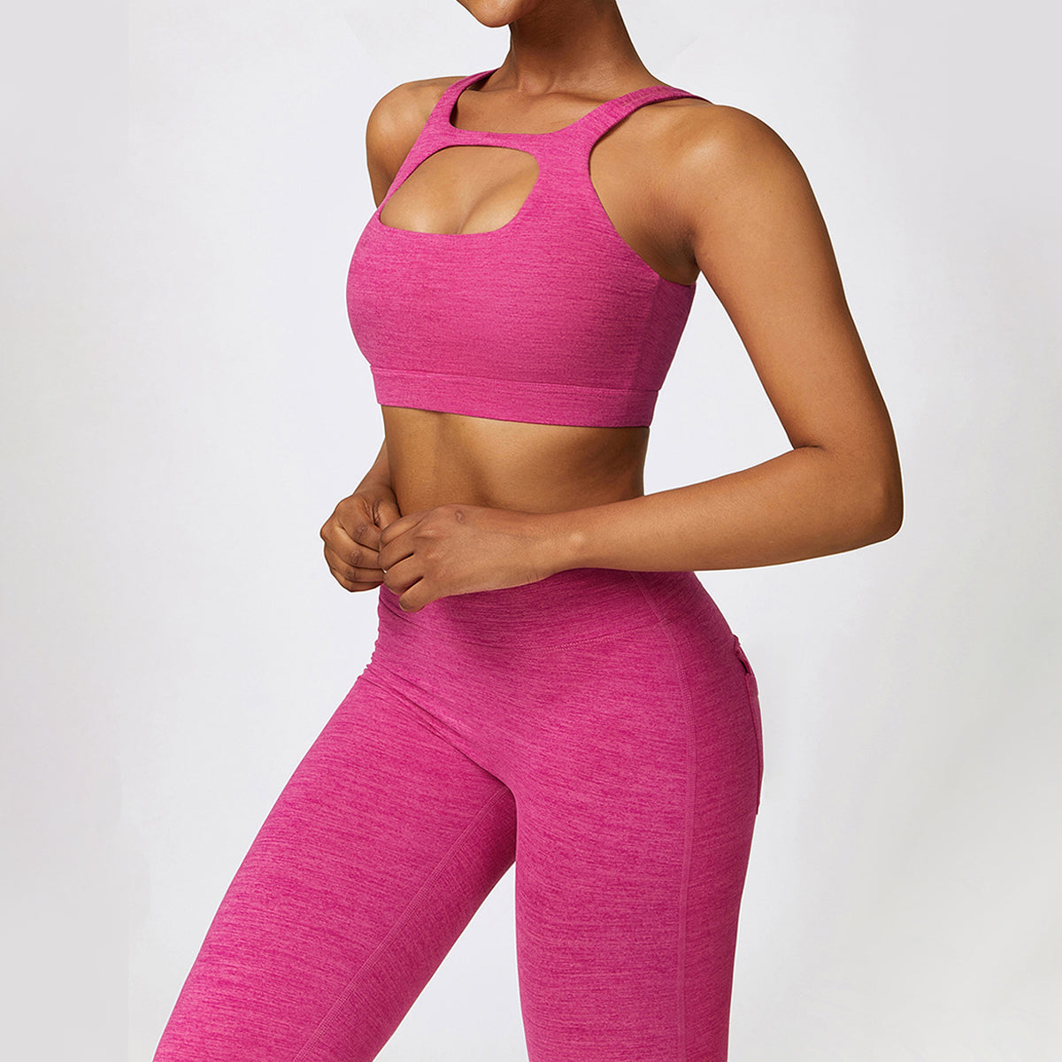 Cut Out Sports Bra -Front and Back Wearable