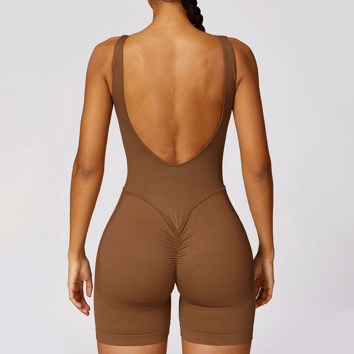 Seamless Backless Yoga Romper