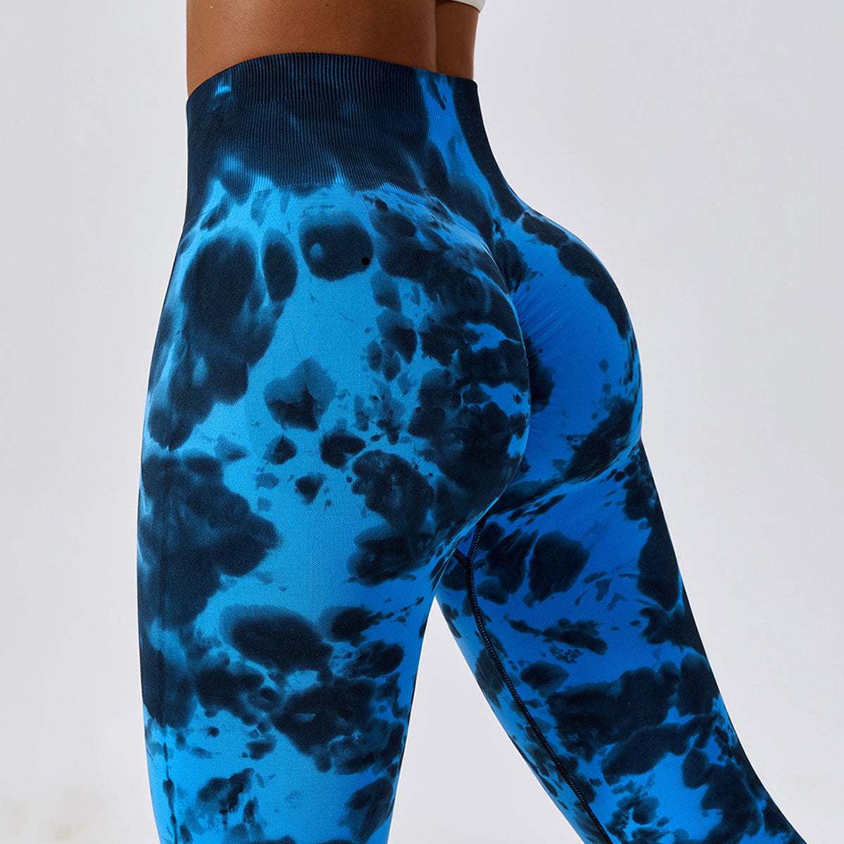 Tie-Dye Seamless High Waisted Leggings