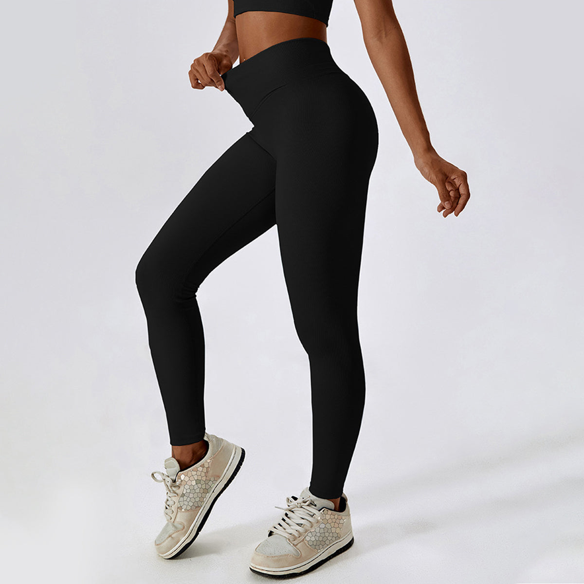 V Cross Rib Leggings