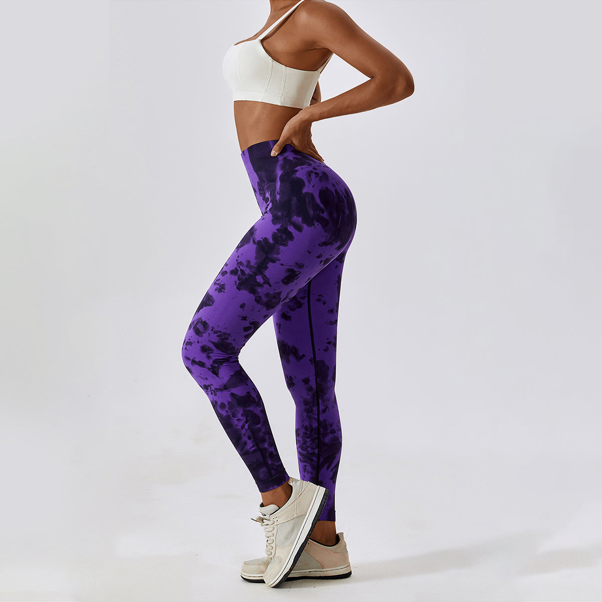 Tie-Dye Seamless High Waisted Leggings