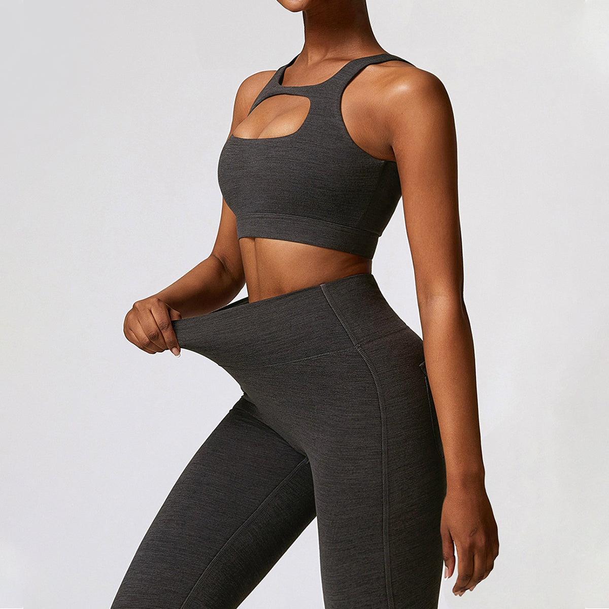 Cut Out Sports Bra -Front and Back Wearable