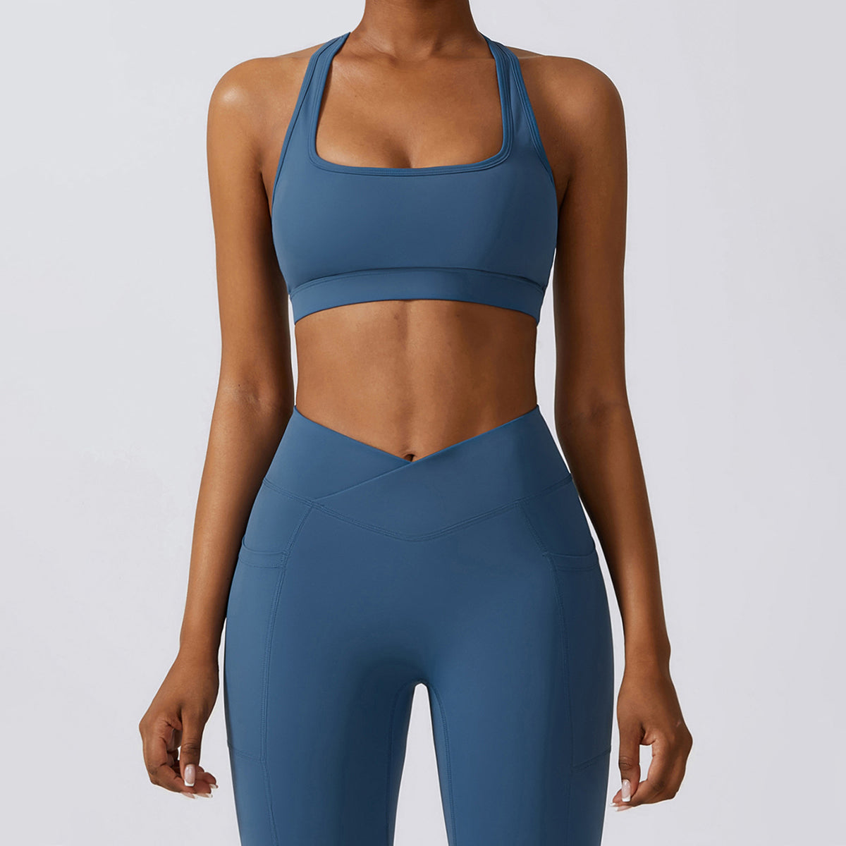 Halter Square Neck Sports Bra