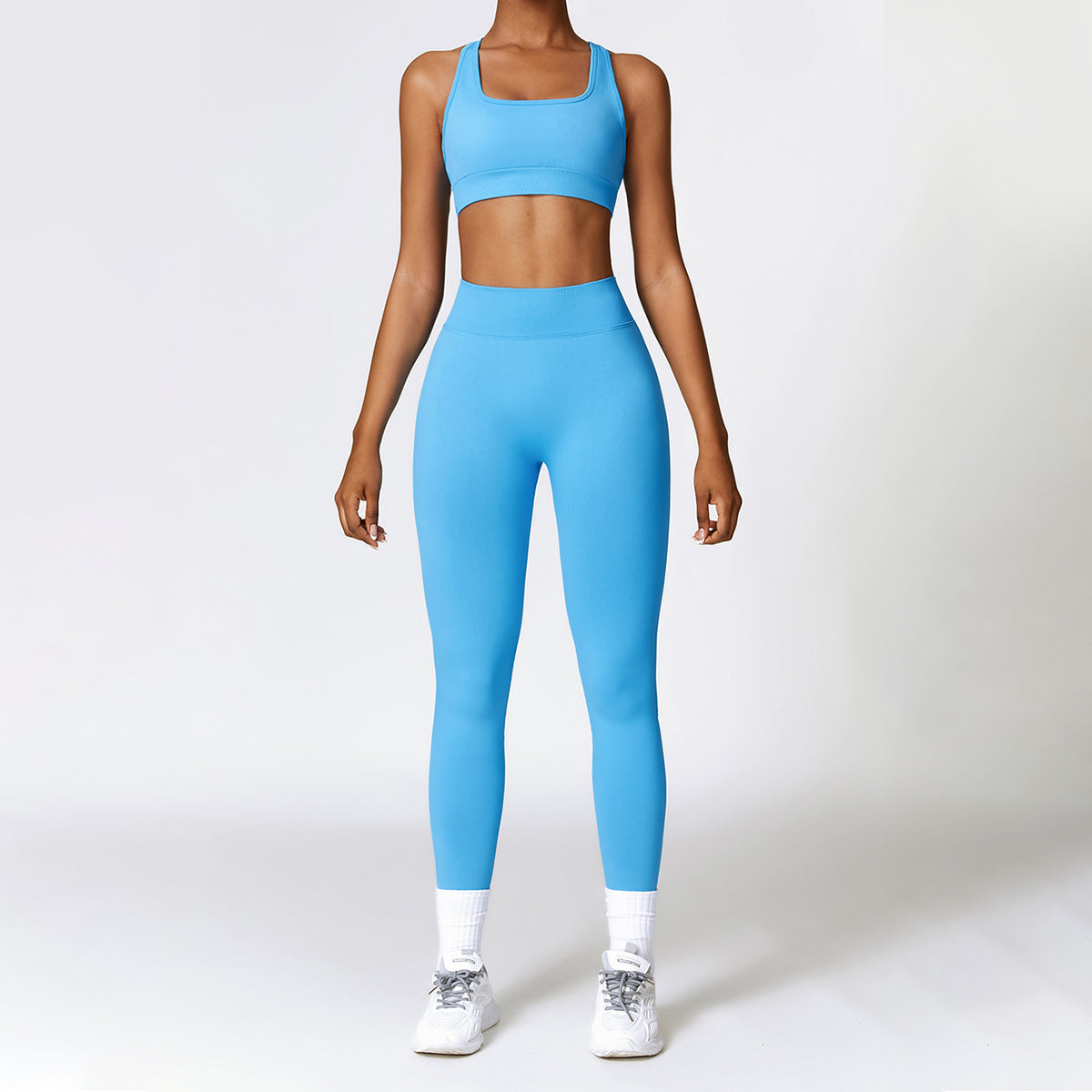 Seamless V Back Butt Lifting Sport Leggings