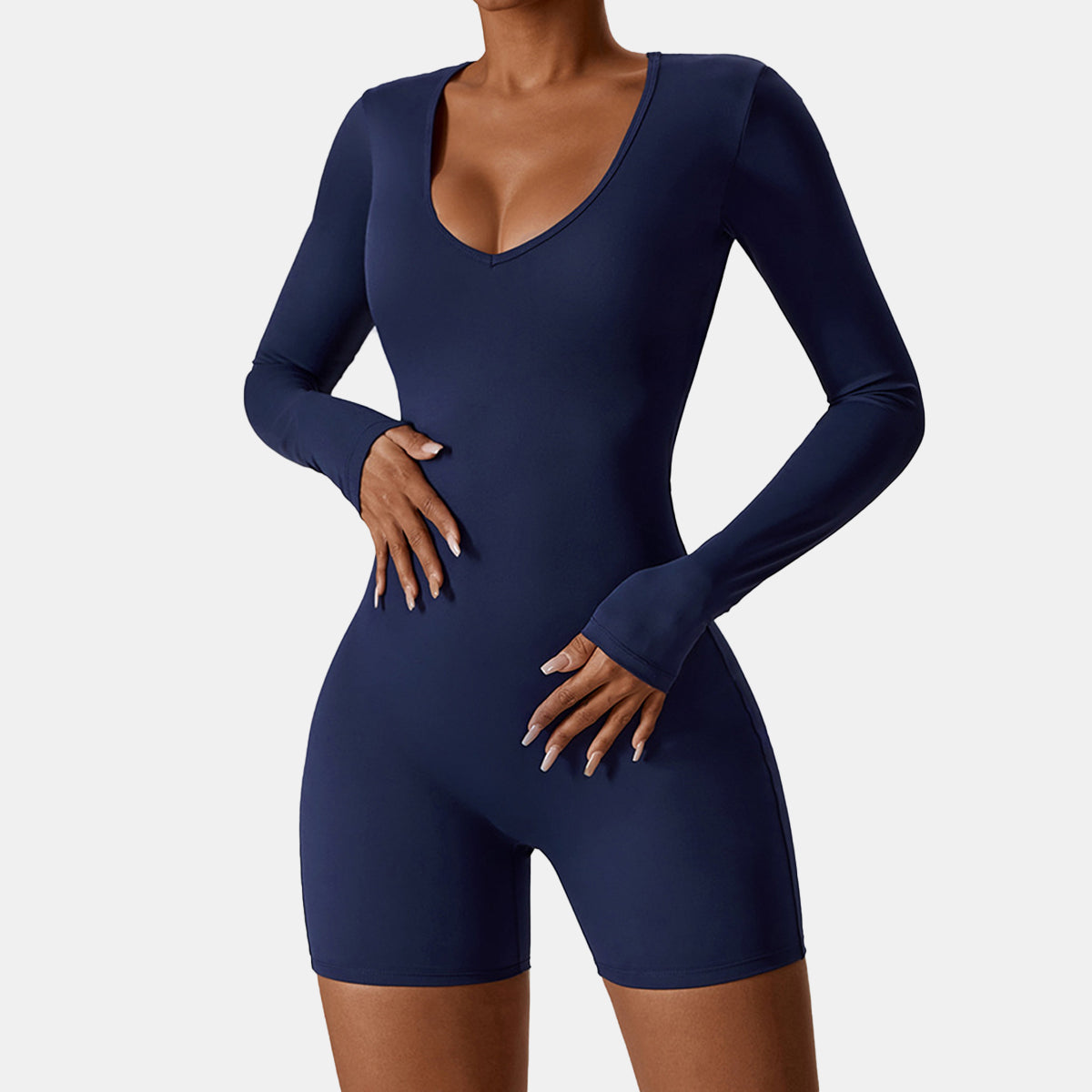 V Neck Yoga Romper