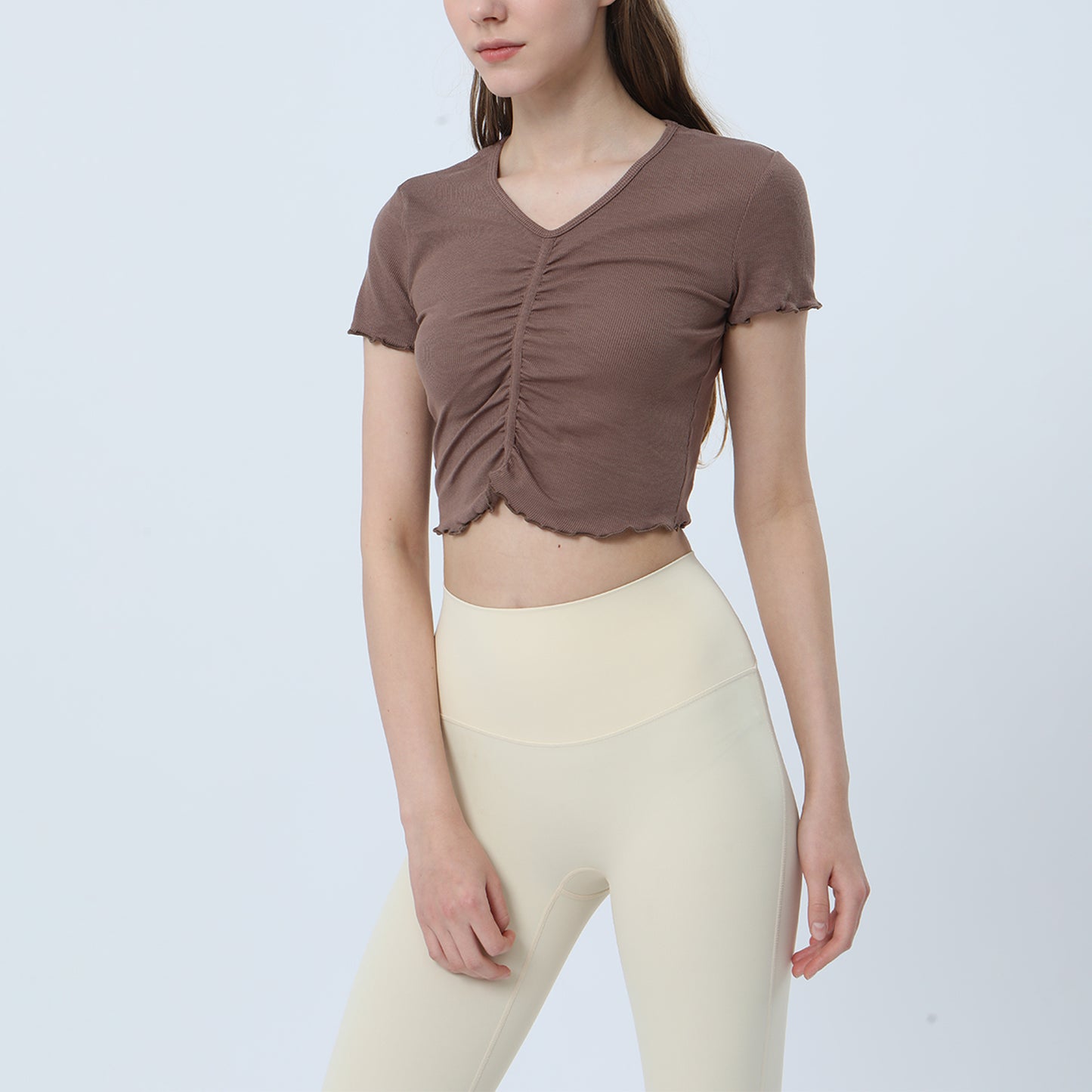 Ruched Yoga Sports Top