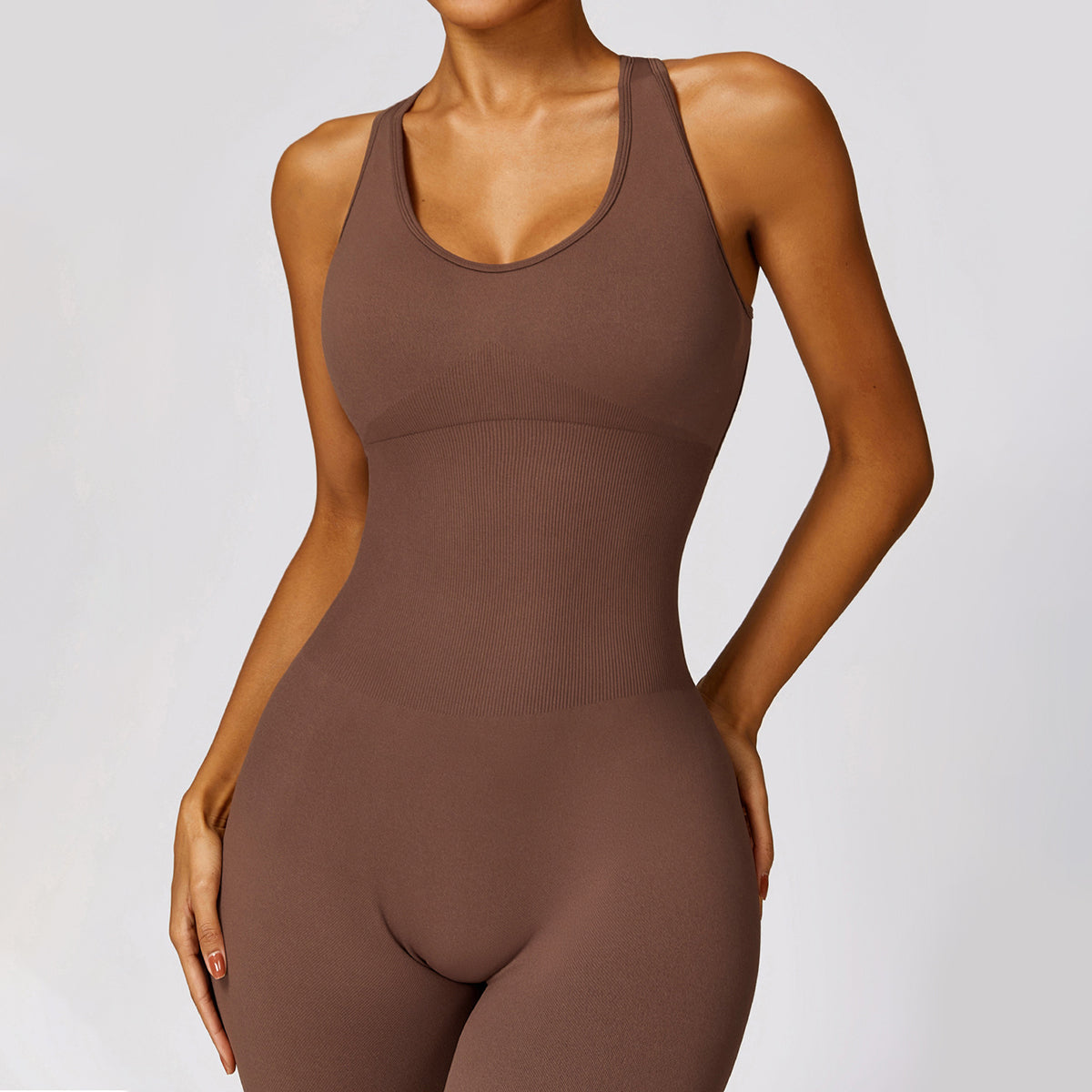 Seamless Cut Out Yoga Jumpsuit - Riza