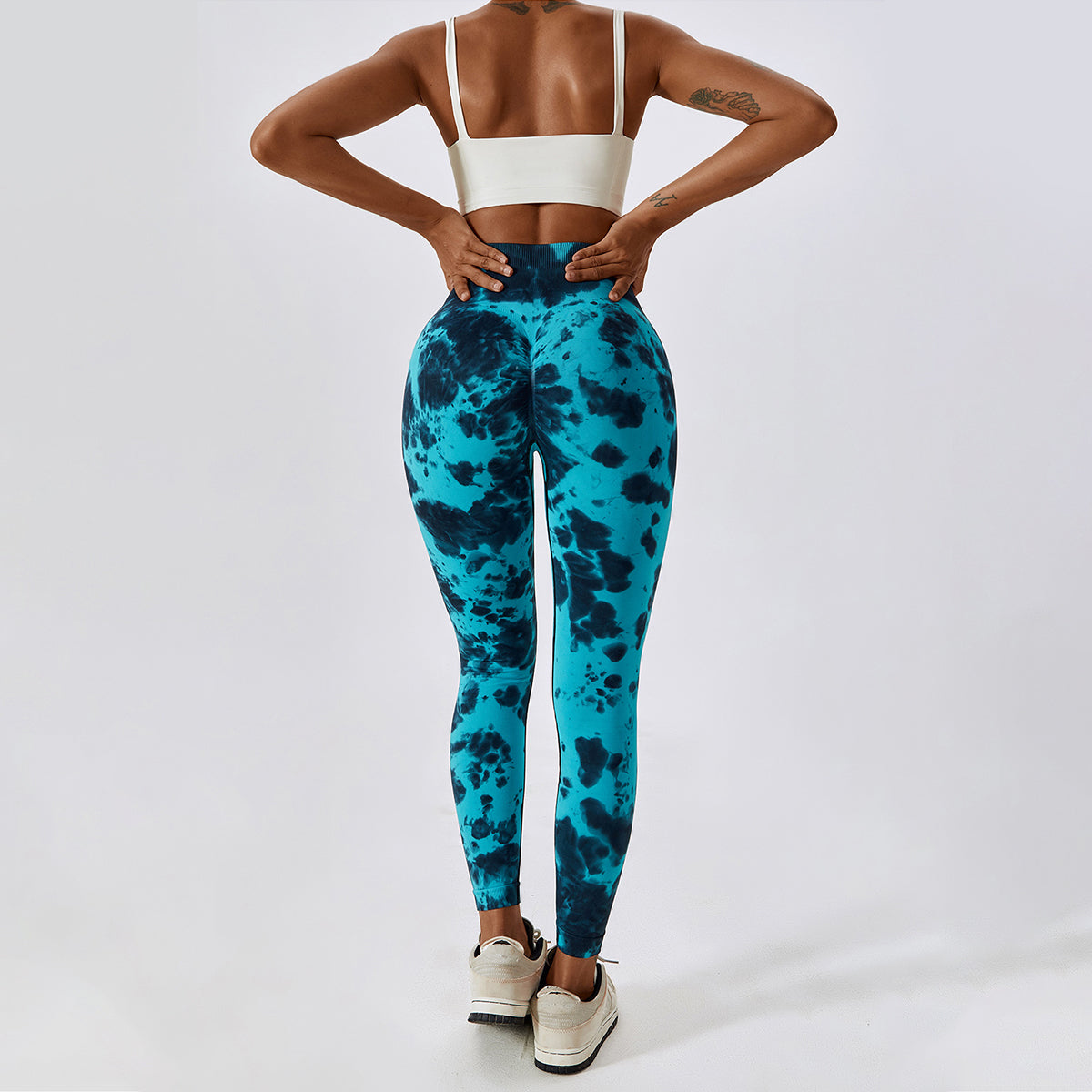 Tie-Dye Seamless High Waisted Leggings