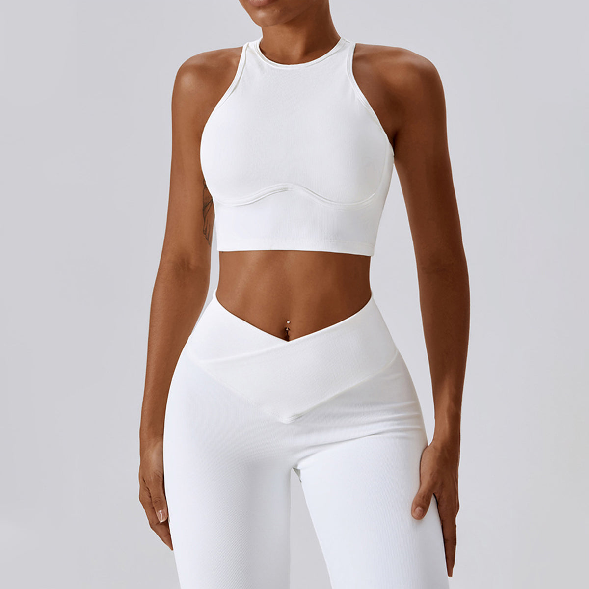 Racerback Cut Out Sports Bra