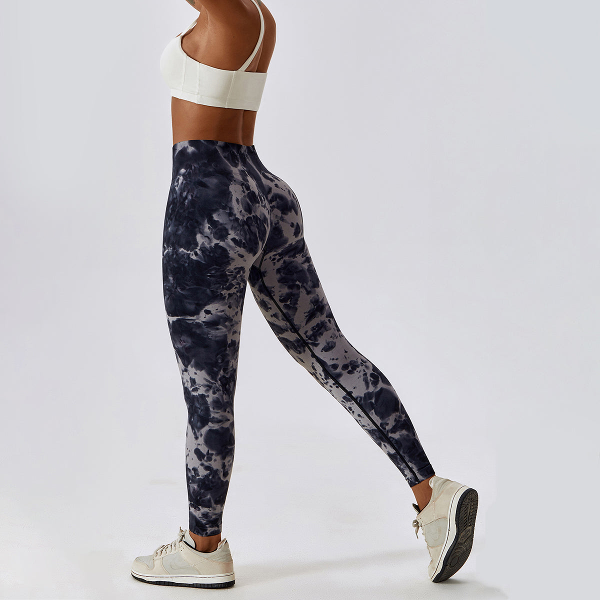 Tie-Dye Seamless High Waisted Leggings